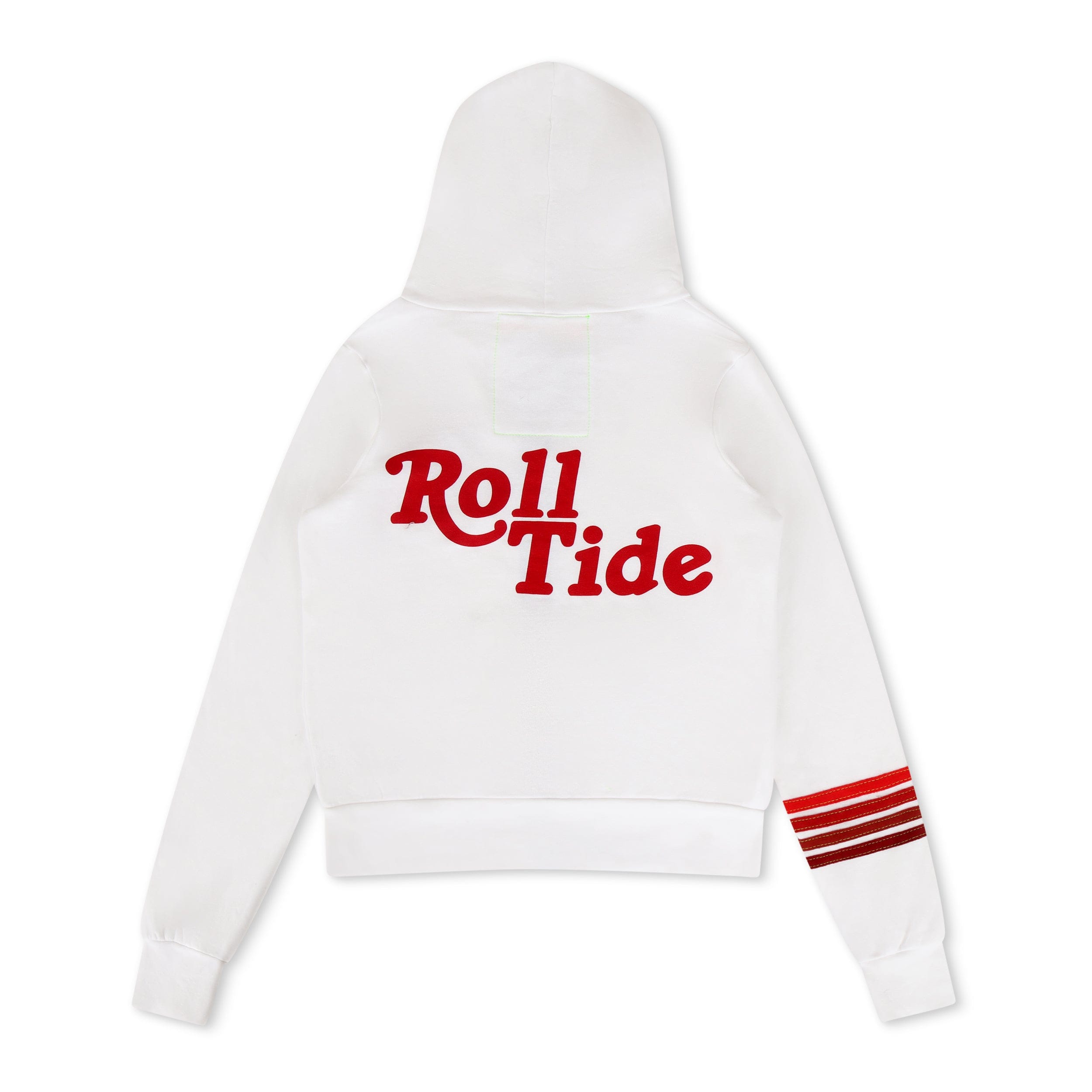 UNIVERSITY OF ALABAMA ROLL TIDE ZIP HOODIE - WHITE - Image 6