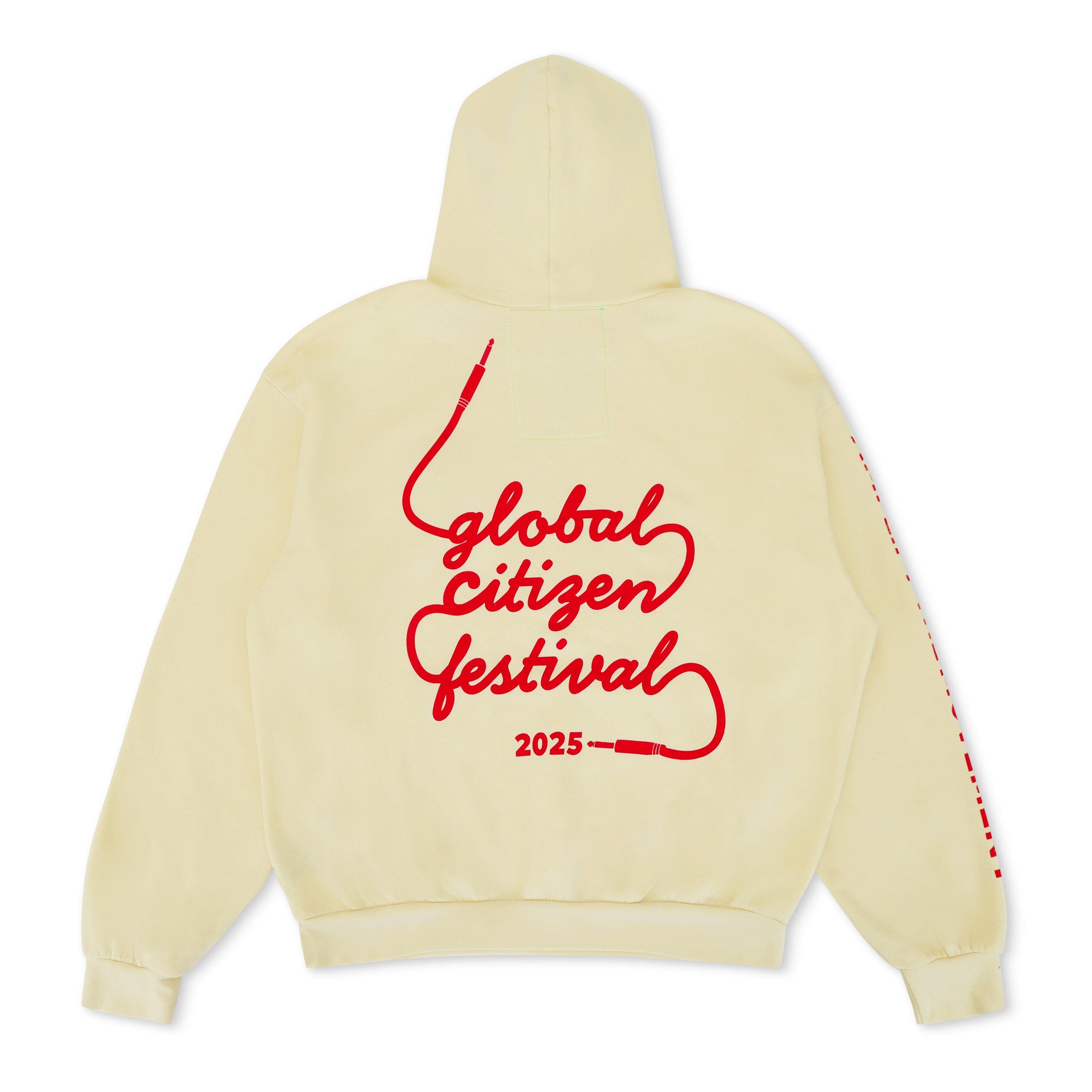 GLOBAL CITIZEN 2025 RELAXED PULLOVER HOODIE - VINTAGE WHITE - Image 6