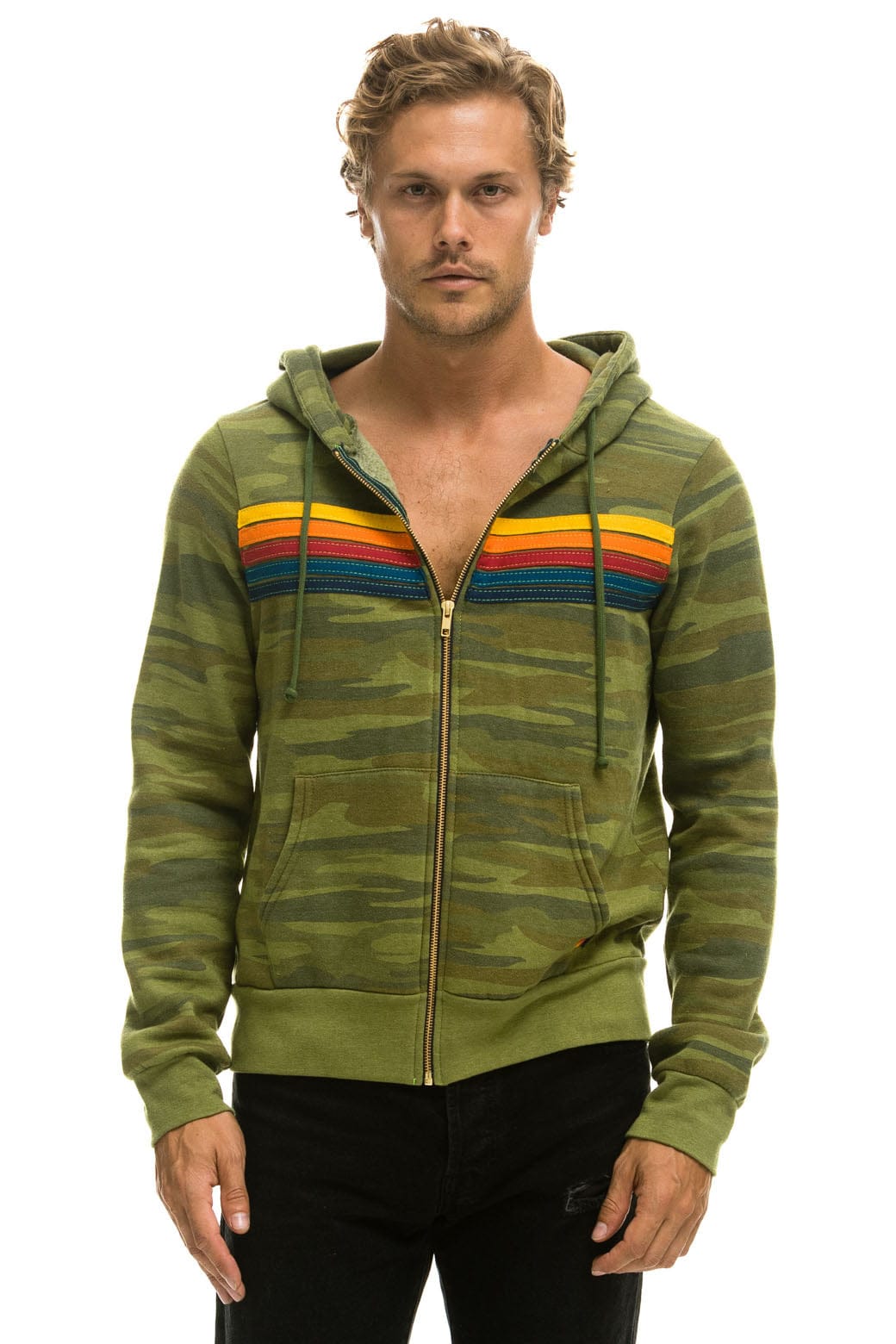 5 STRIPE HOODIE - CAMO - Image 2