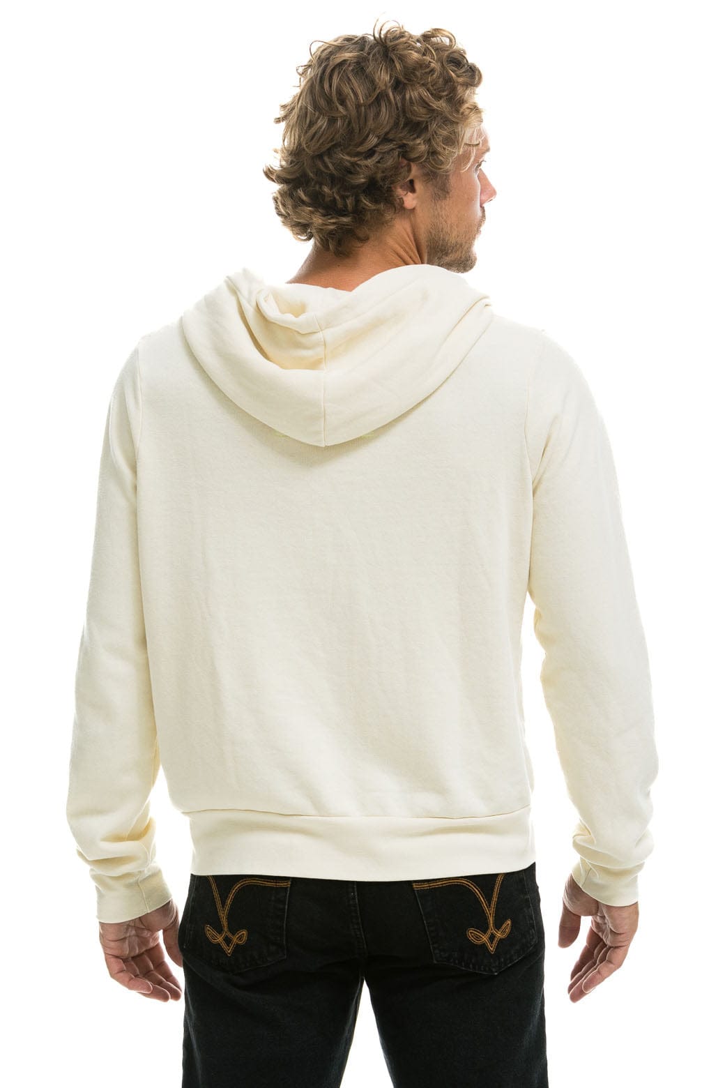 5 STRIPE HOODIE - VINTAGE WHITE // BLUE - Image 10