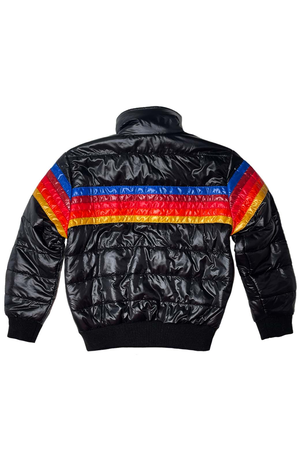 5 STRIPE KIDS TRAVELER JACKET - BLACK GLOSSY - Image 2