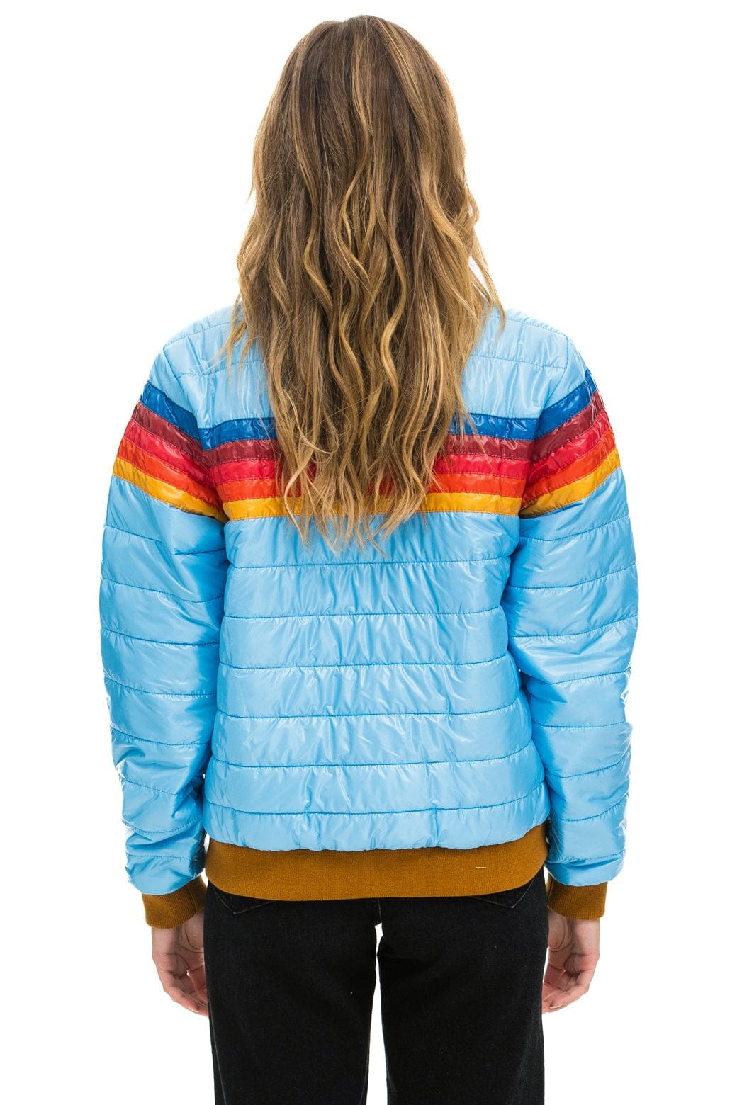 5 STRIPE JACKET - SKY GLOSSY - Image 4