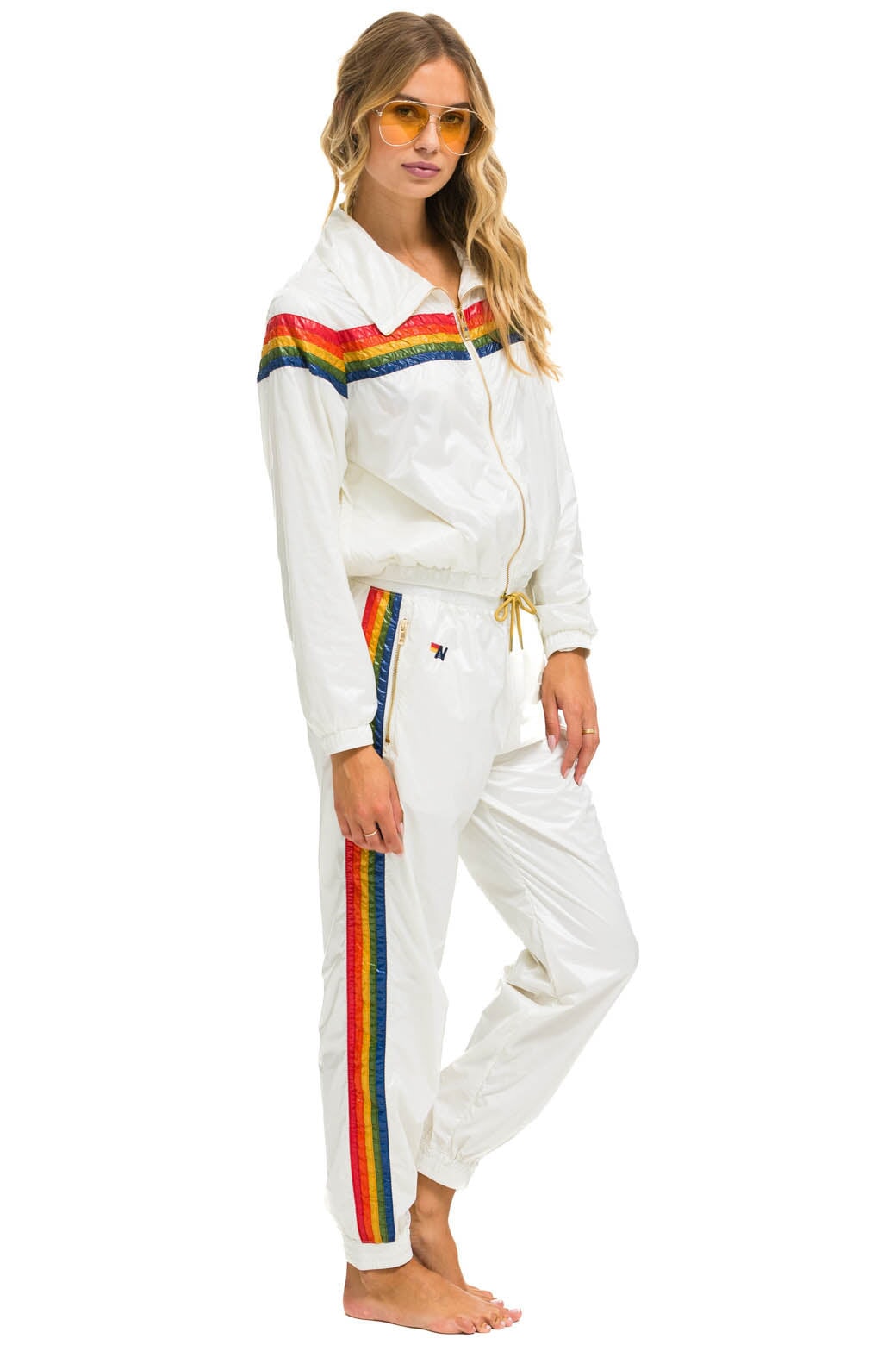 5 STRIPE WINDBREAKER - VINTAGE WHITE - Image 6