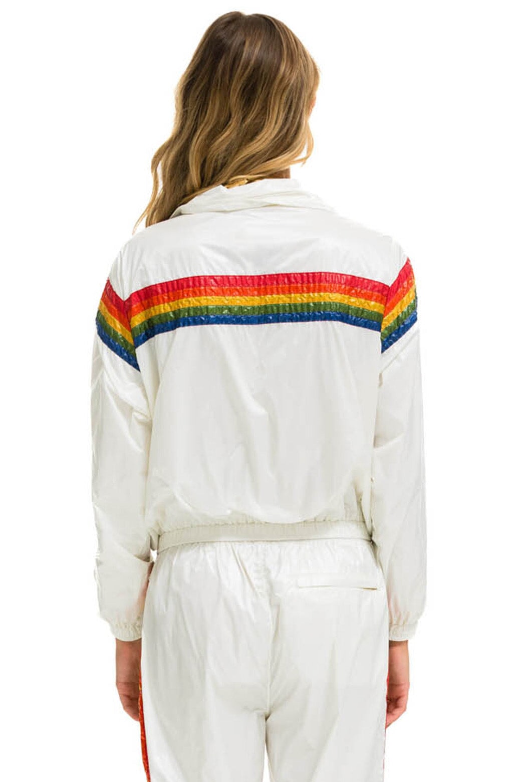 5 STRIPE WINDBREAKER - VINTAGE WHITE - Image 3