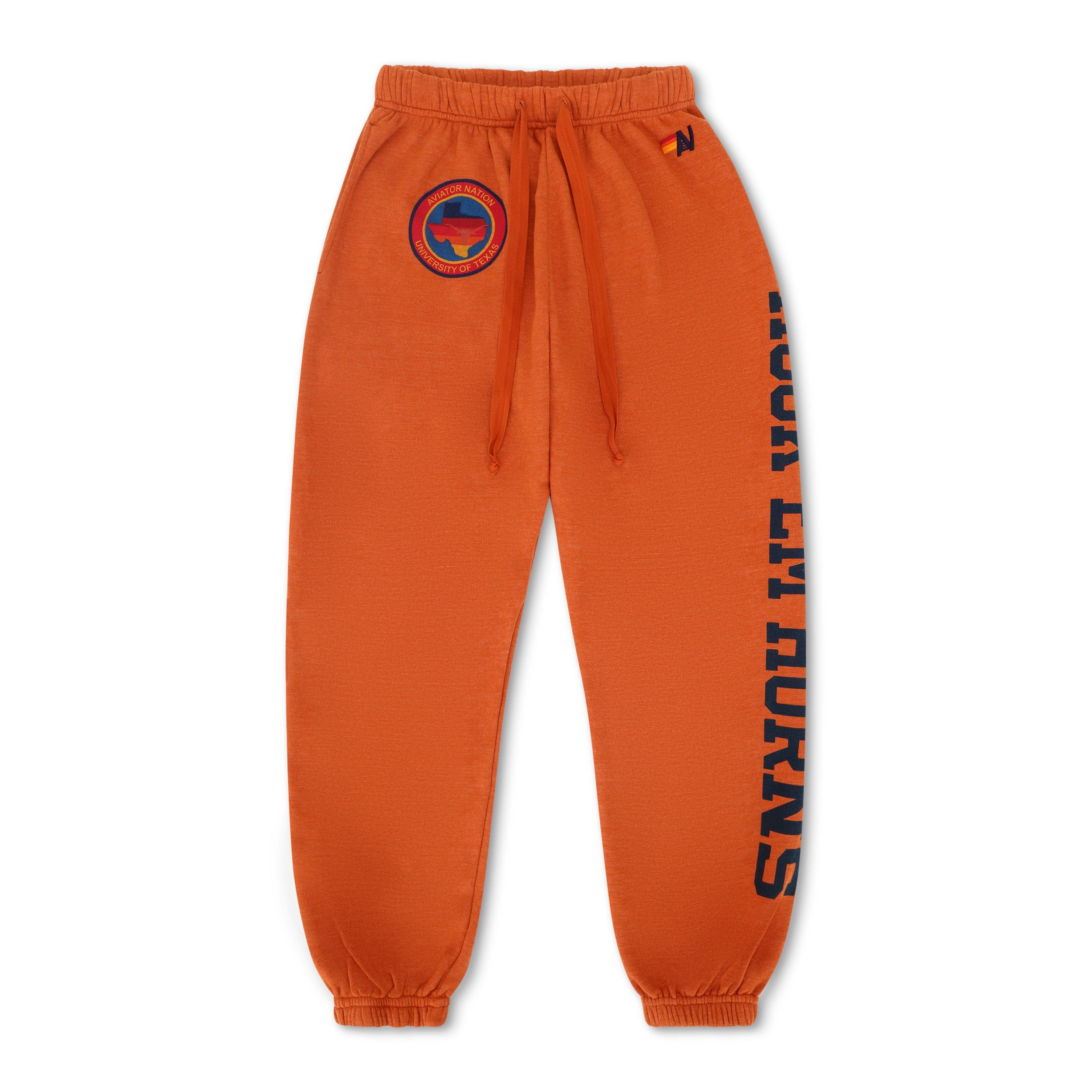 UNIVERSITY OF TEXAS UNISEX CIRCLE PRINT SWEATPANTS - BURNT ORANGE - Image 6