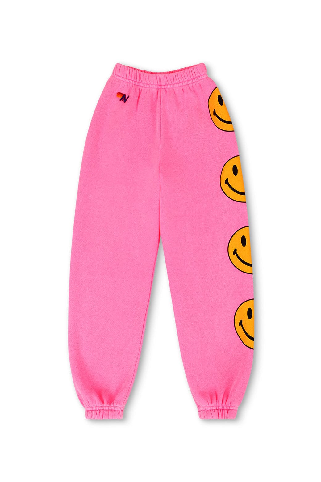 KID'S SMILEY 2 SWEATPANTS - NEON PINK - Image 2