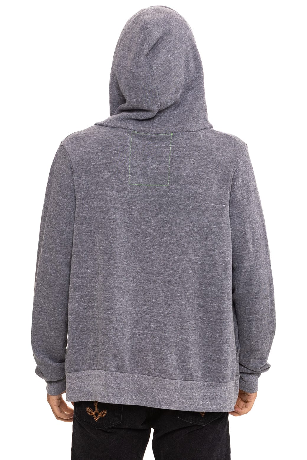 ALL SEASONS CIRCLE ZIP HOODIE - HEATHER GREY - Image 8