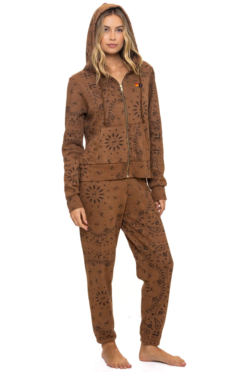 BANDANA ZIP HOODIE - CINNAMON - Image 10