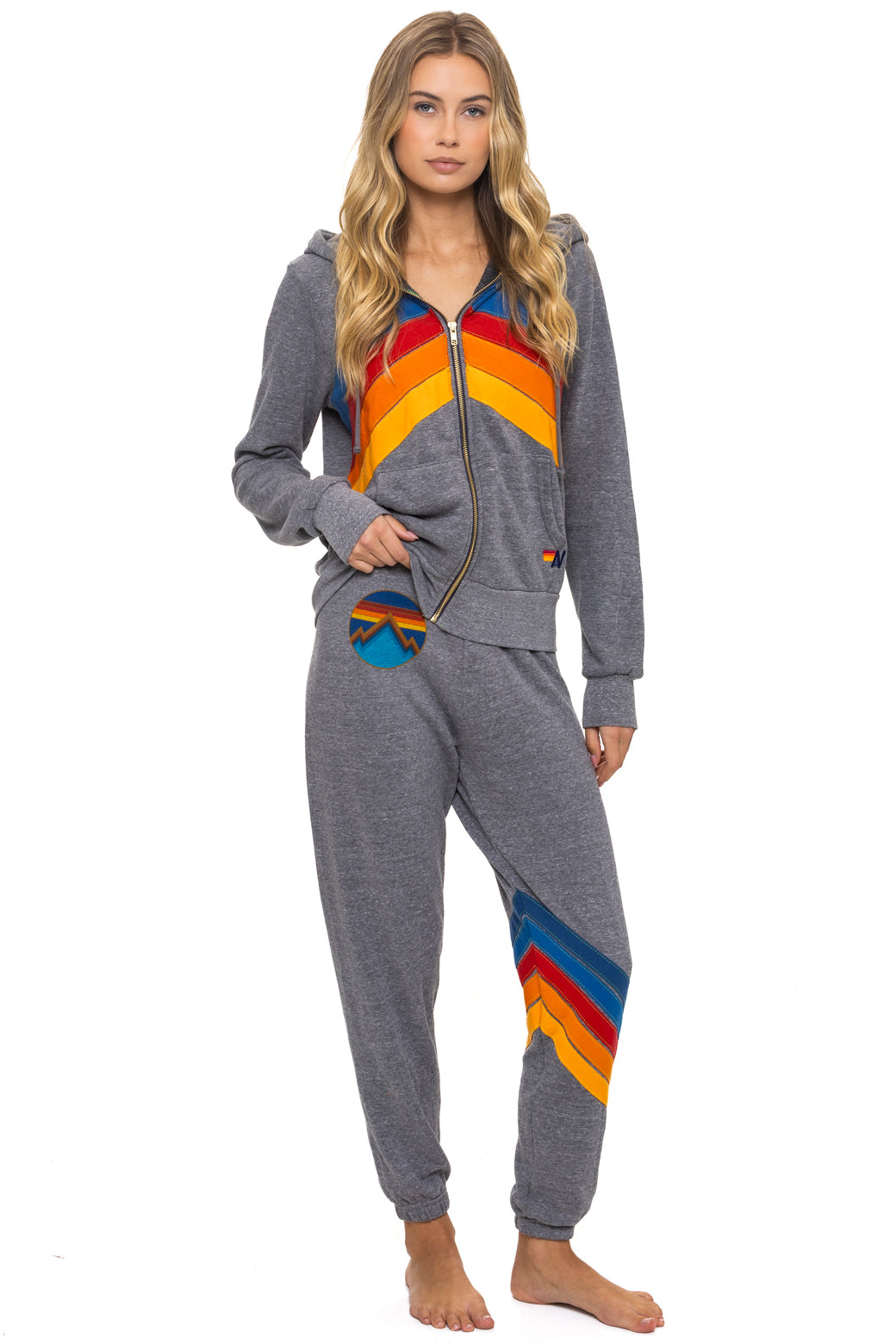 ALL SEASONS CIRCLE CHEVRON SWEATPANTS - HEATHER - Image 4