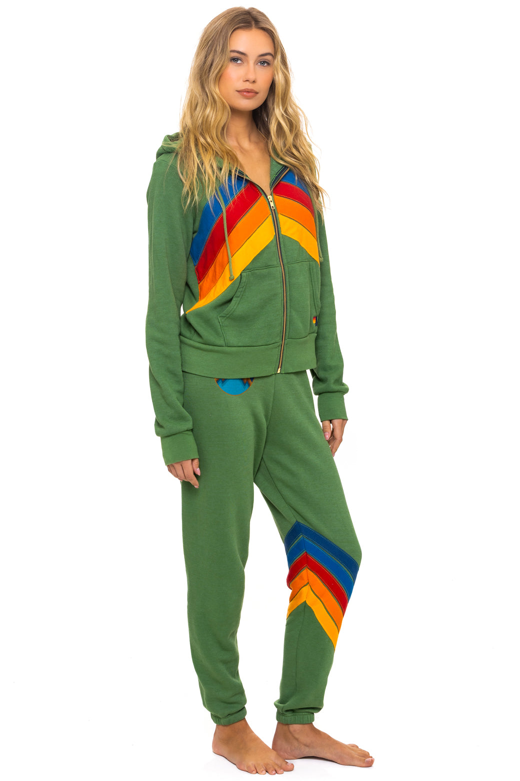 ALL SEASONS CIRCLE CHEVRON SWEATPANTS - PALM - Image 4