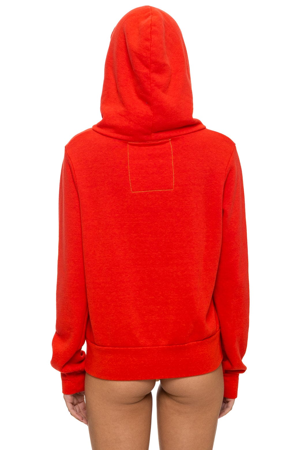 MOUNTAIN STITCH CHEVRON 4 ZIP HOODIE - RED - Image 10