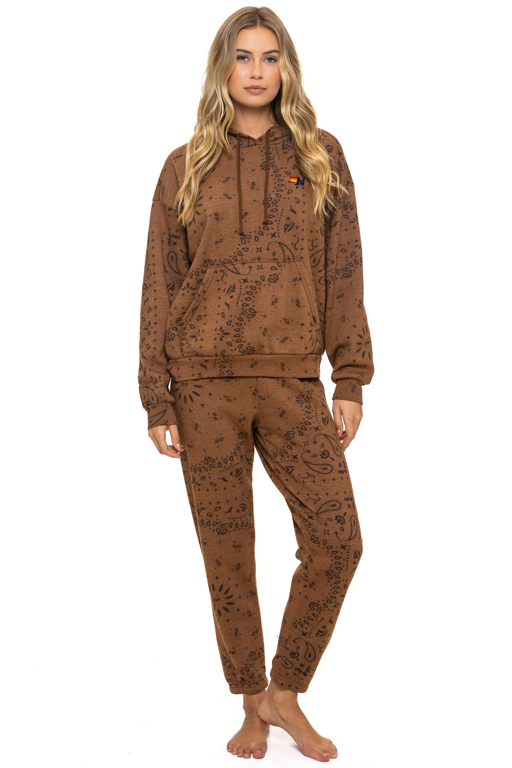 BANDANA RELAXED PULLOVER HOODIE - CINNAMON - Image 11