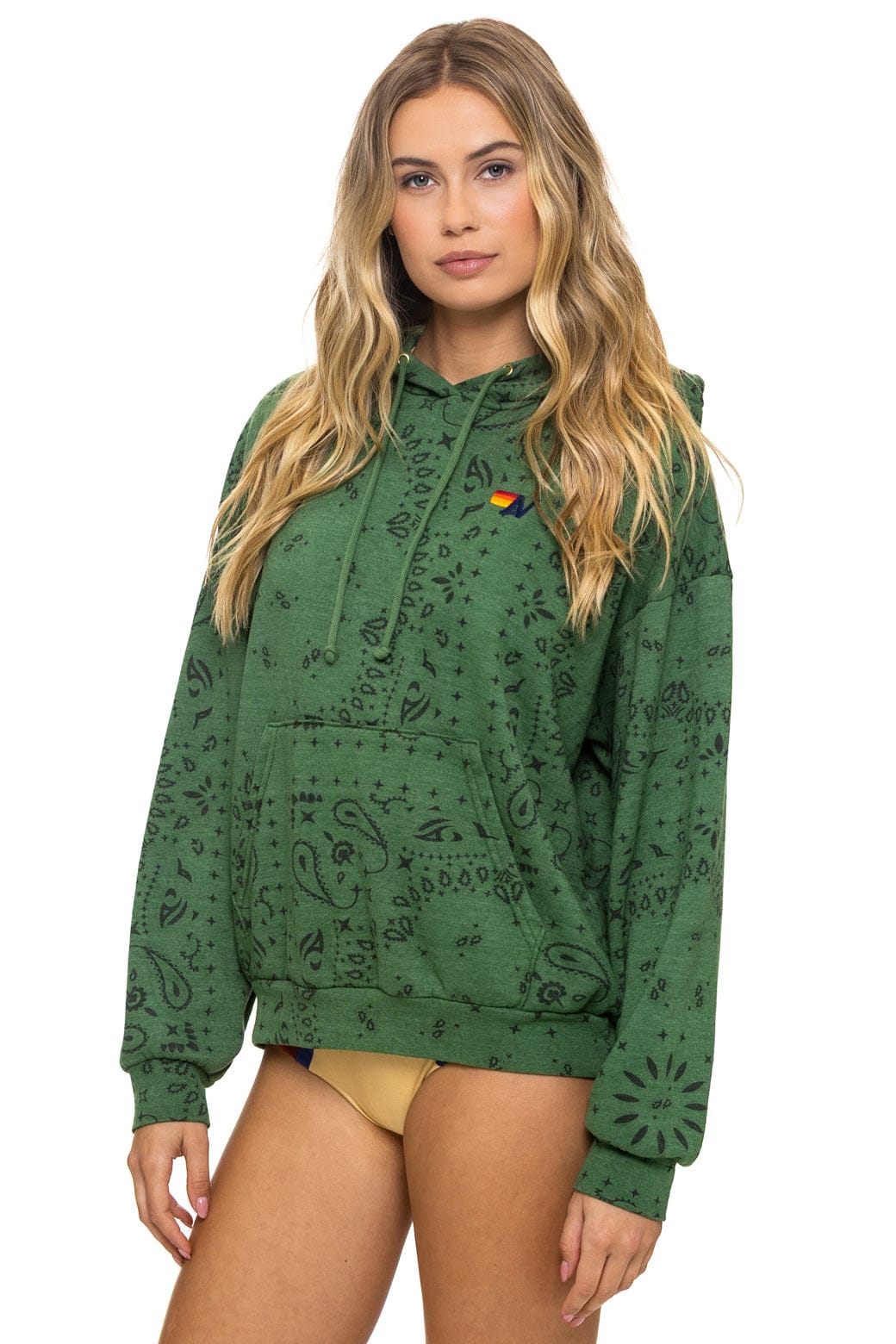 BANDANA RELAXED PULLOVER HOODIE - PALM - Image 3