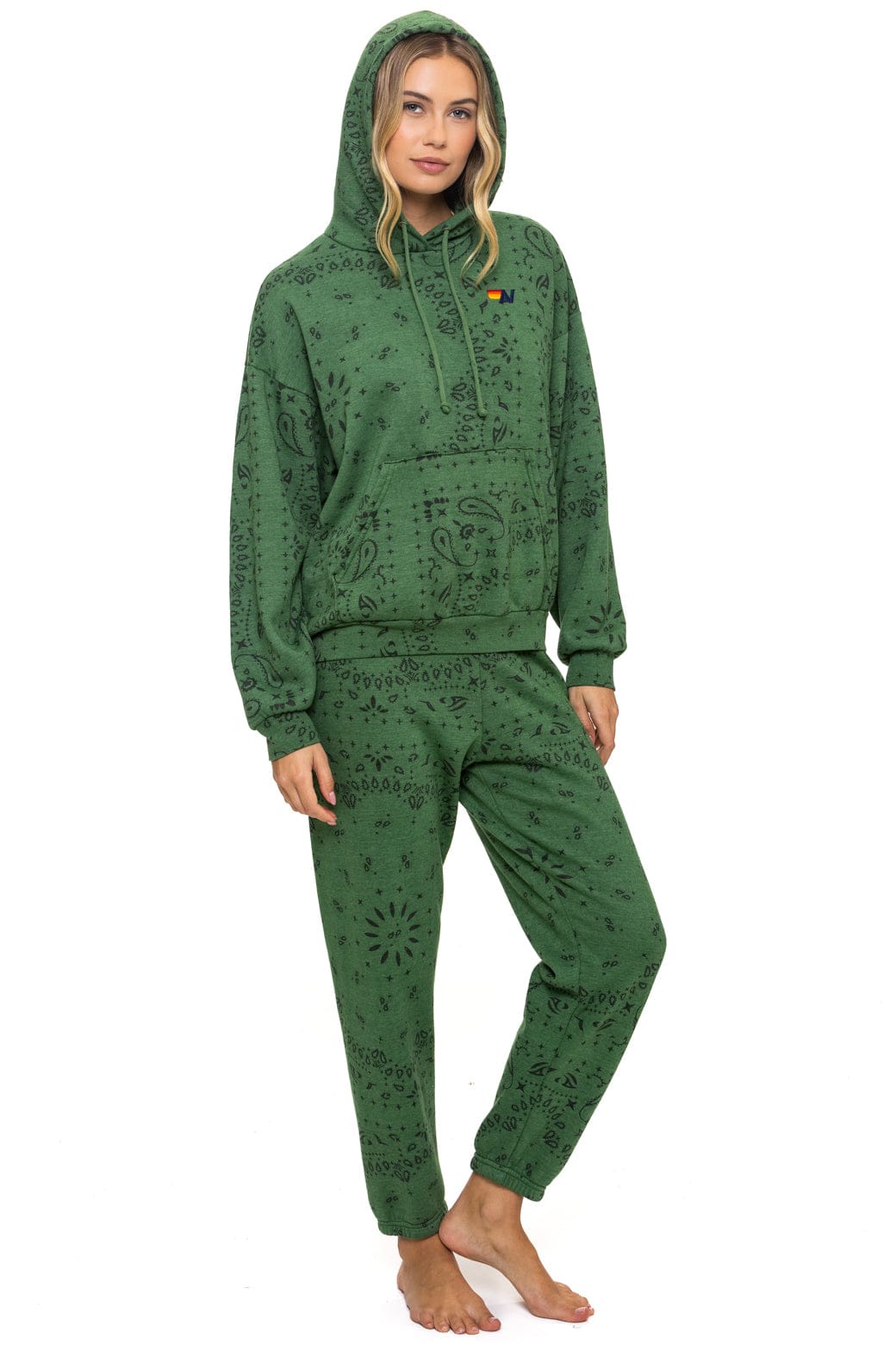 BANDANA RELAXED PULLOVER HOODIE - PALM - Image 10