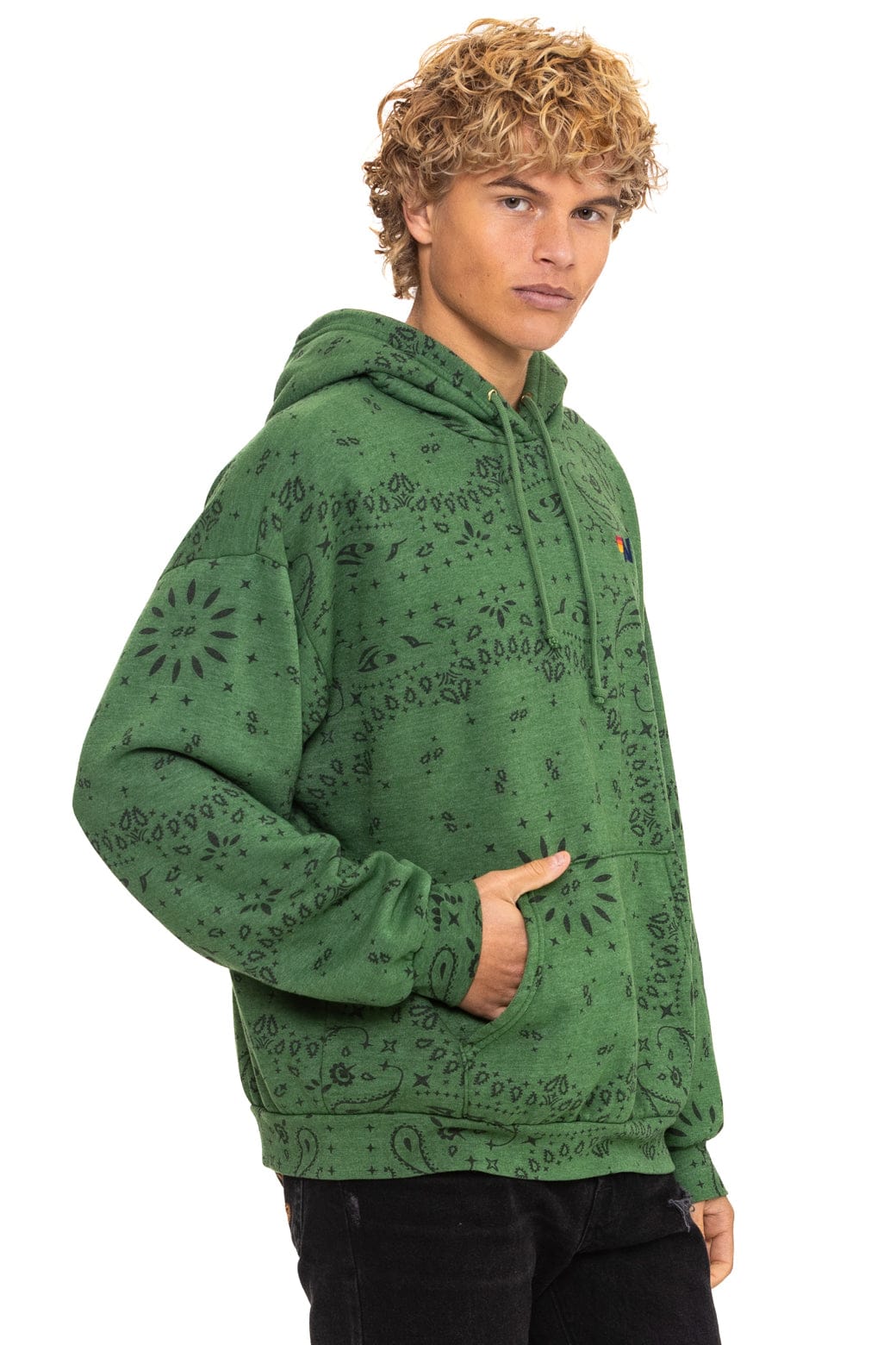 BANDANA RELAXED PULLOVER HOODIE - PALM - Image 6