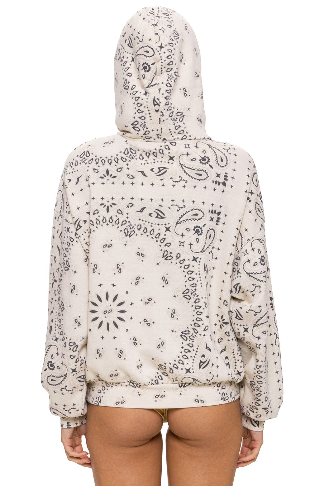 BANDANA RELAXED PULLOVER HOODIE - VINTAGE WHITE - Image 9