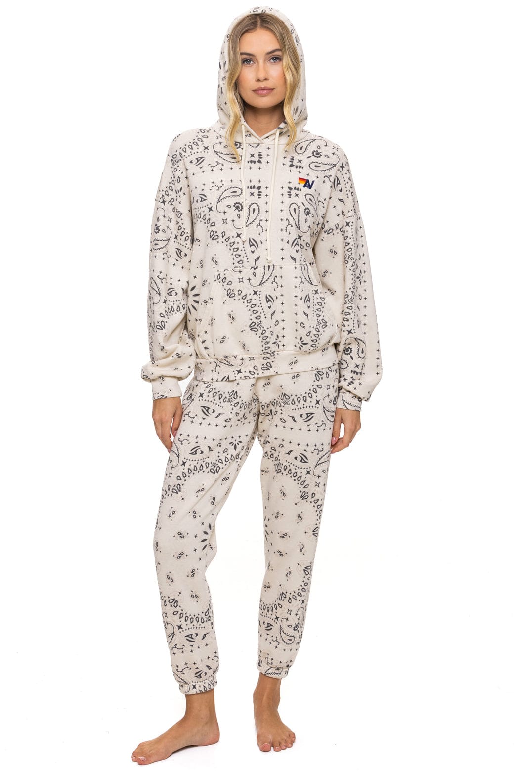 BANDANA RELAXED PULLOVER HOODIE - VINTAGE WHITE - Image 10