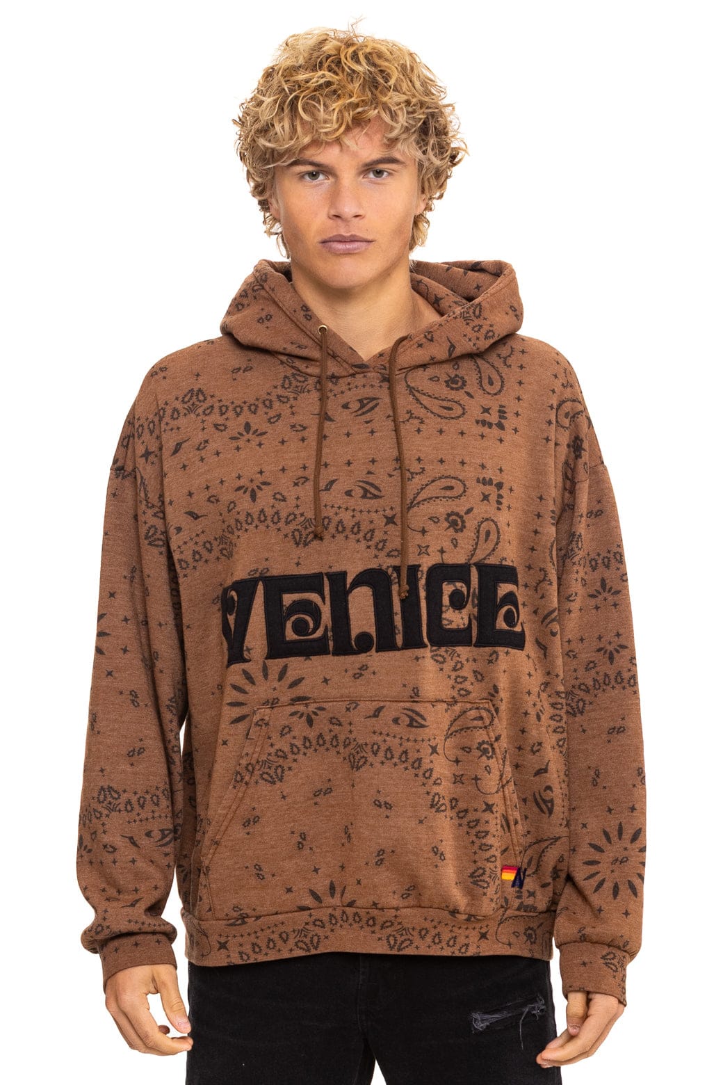 BANDANA VENICE RELAXED PULLOVER HOODIE - CINNAMON - Image 6