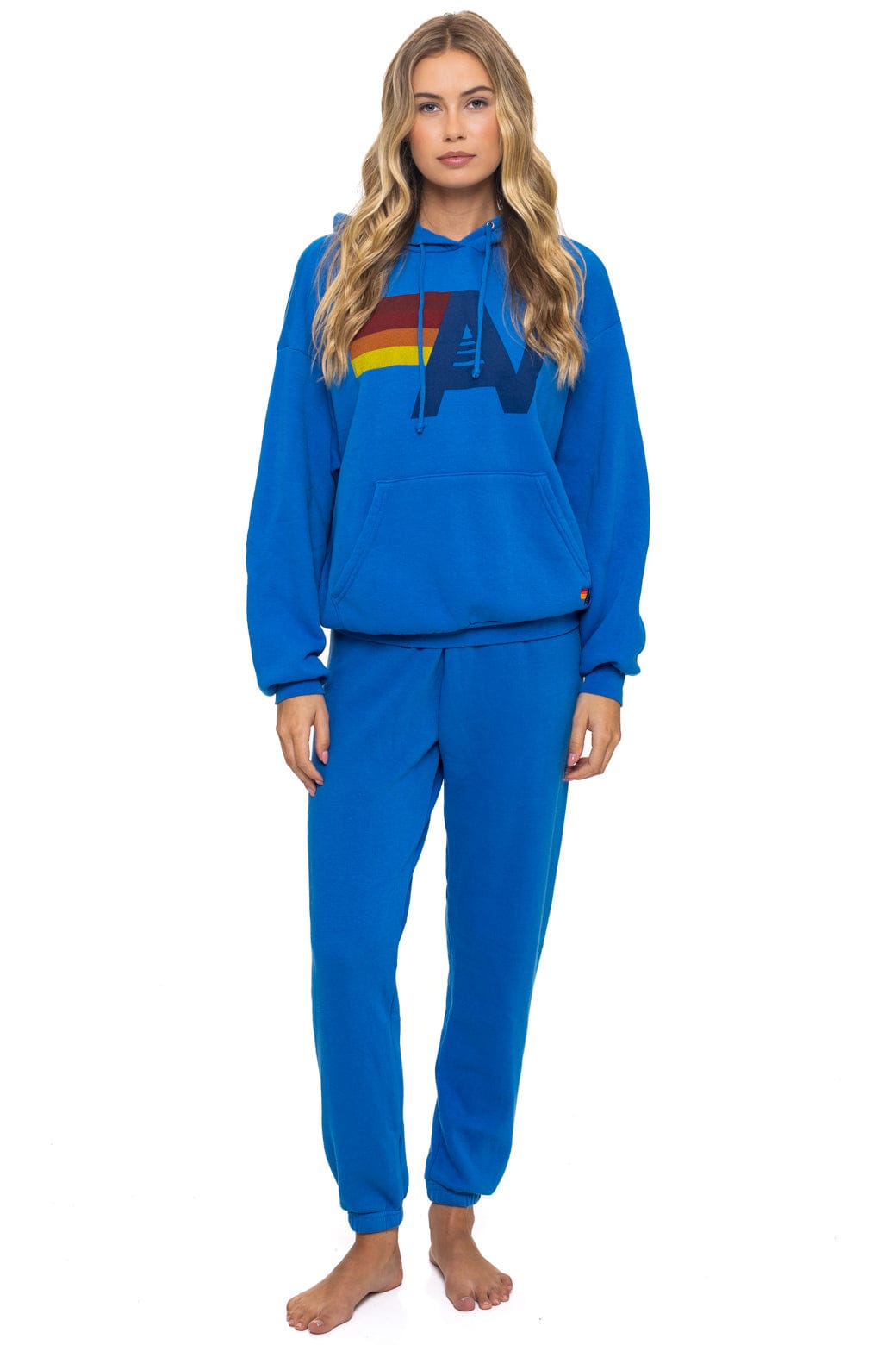 LOGO PULLOVER RELAXED HOODIE - ADVENTURE BLUE - Image 10