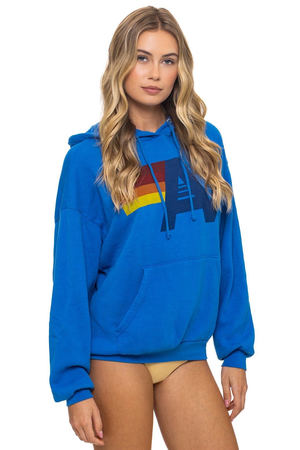 LOGO PULLOVER RELAXED HOODIE - ADVENTURE BLUE - Image 7