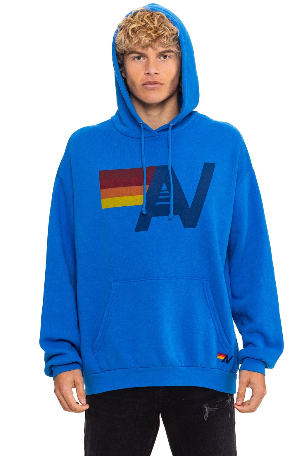 LOGO PULLOVER RELAXED HOODIE - ADVENTURE BLUE - Image 2