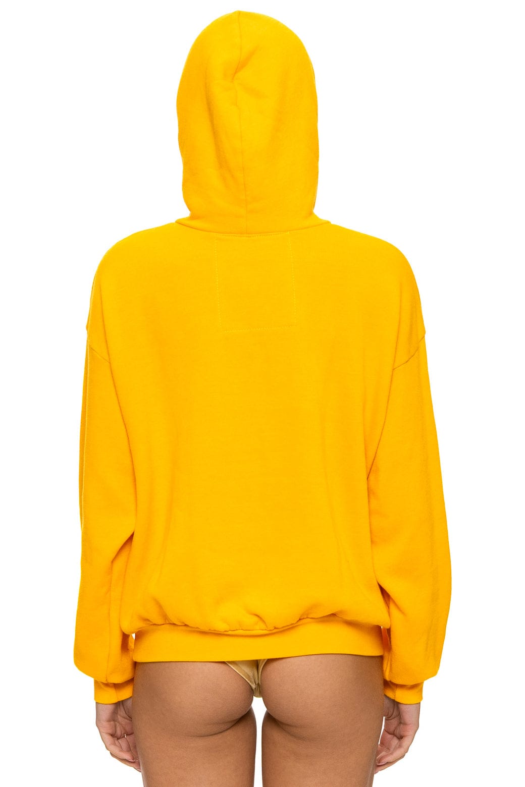 LOGO PULLOVER RELAXED HOODIE - GOLD - Image 9