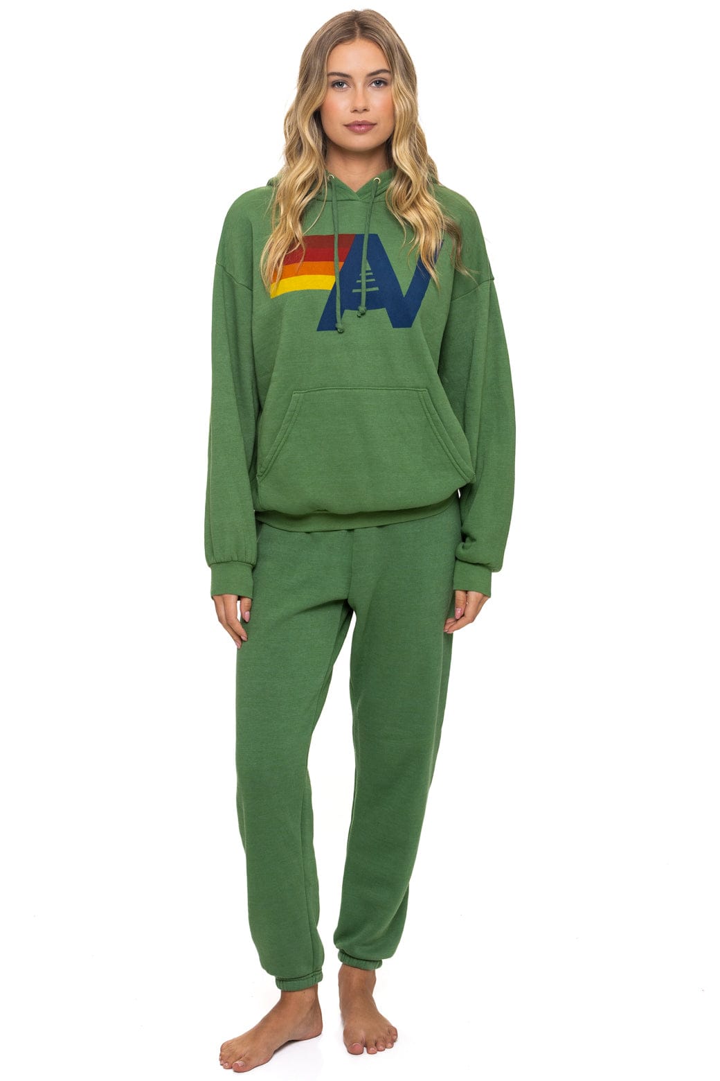 LOGO PULLOVER RELAXED HOODIE - PALM - Image 11