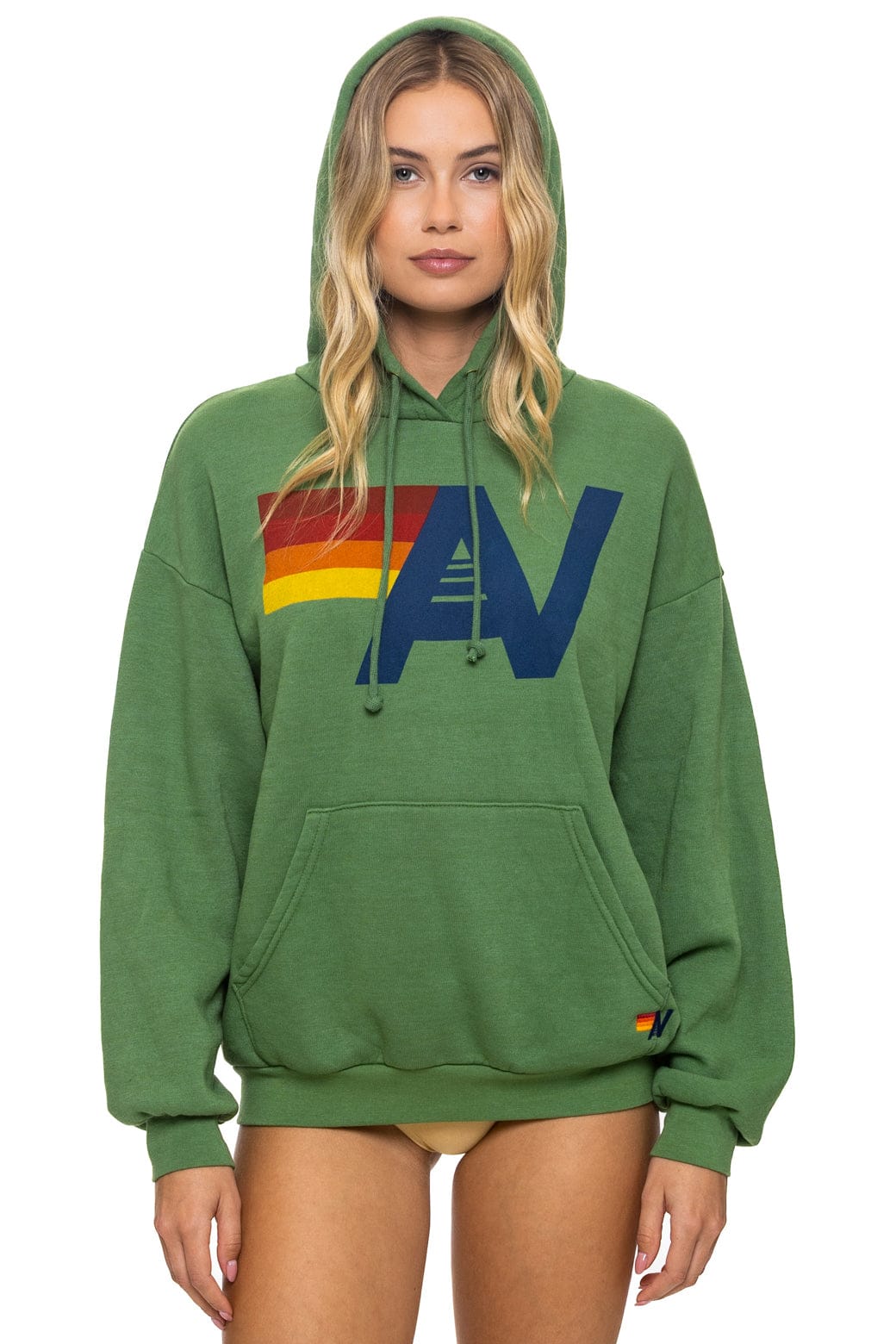 LOGO PULLOVER RELAXED HOODIE - PALM - Image 5