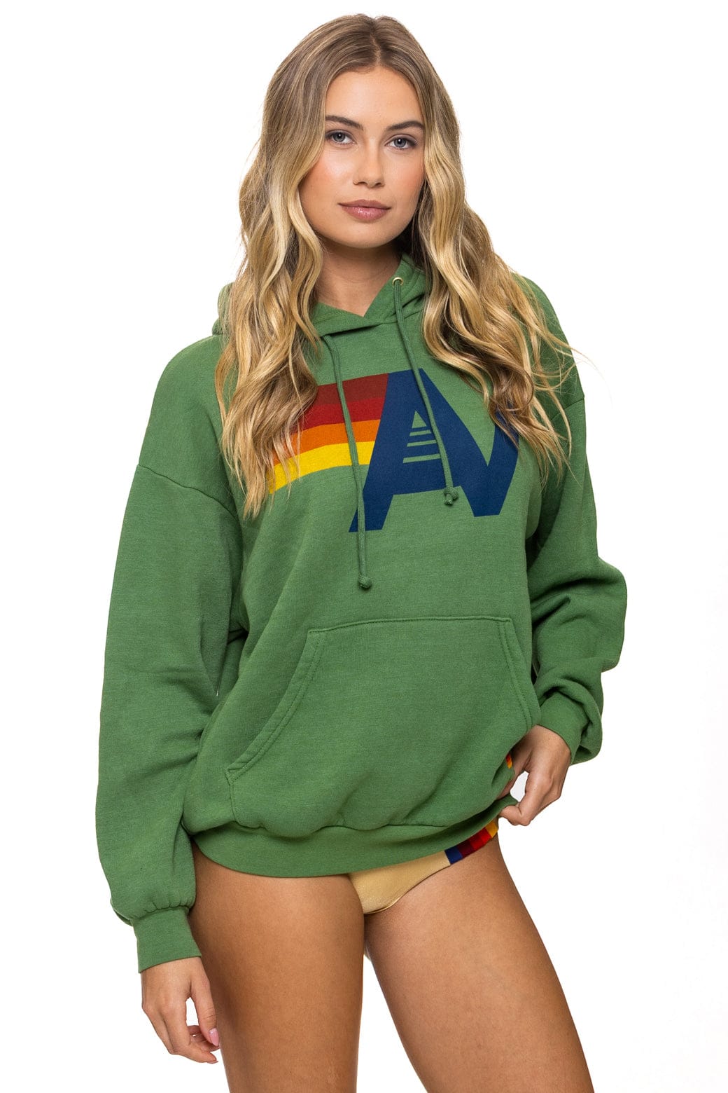 LOGO PULLOVER RELAXED HOODIE - PALM - Image 7