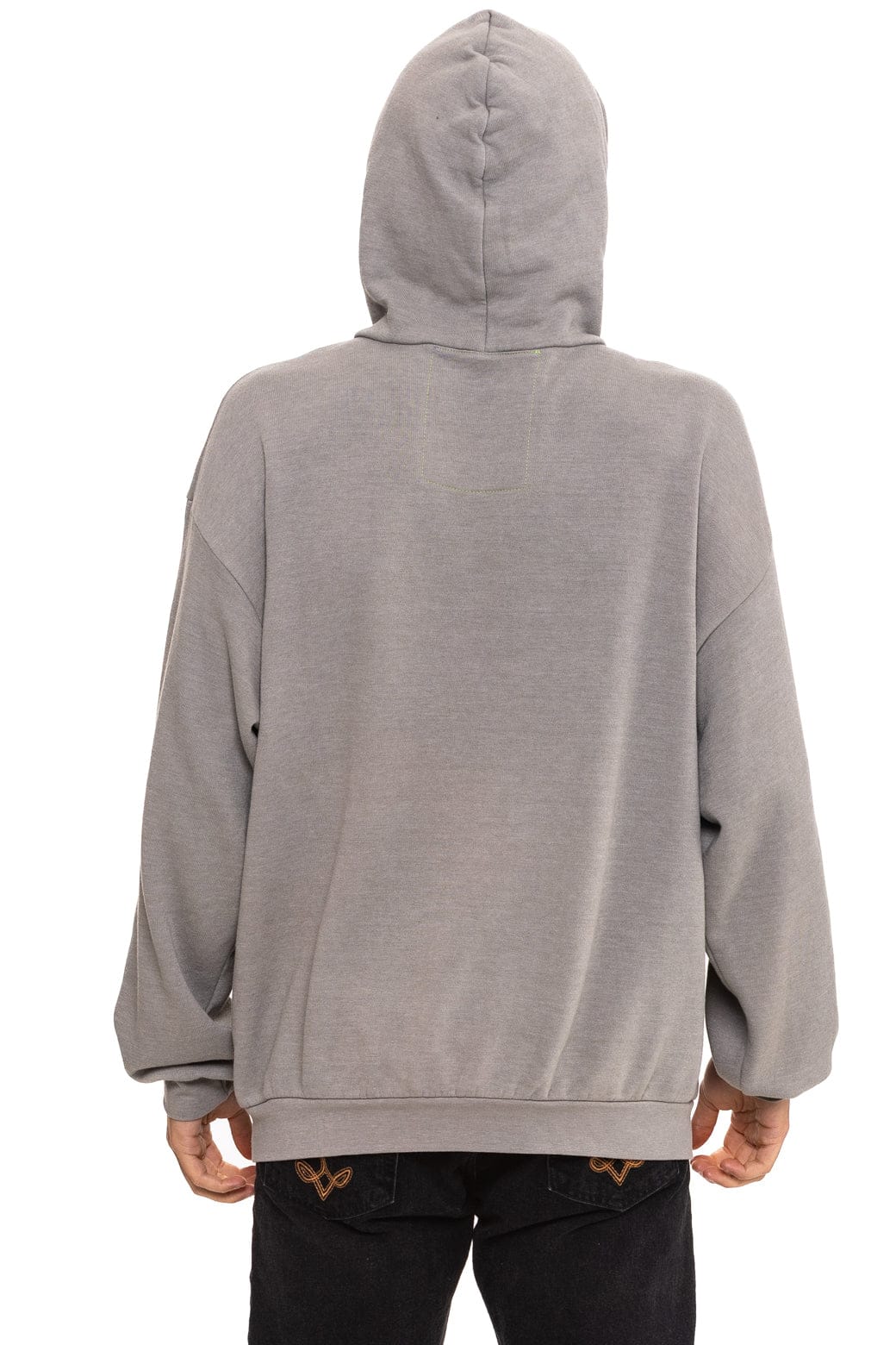 LOGO PULLOVER RELAXED HOODIE - SLATE - Image 8