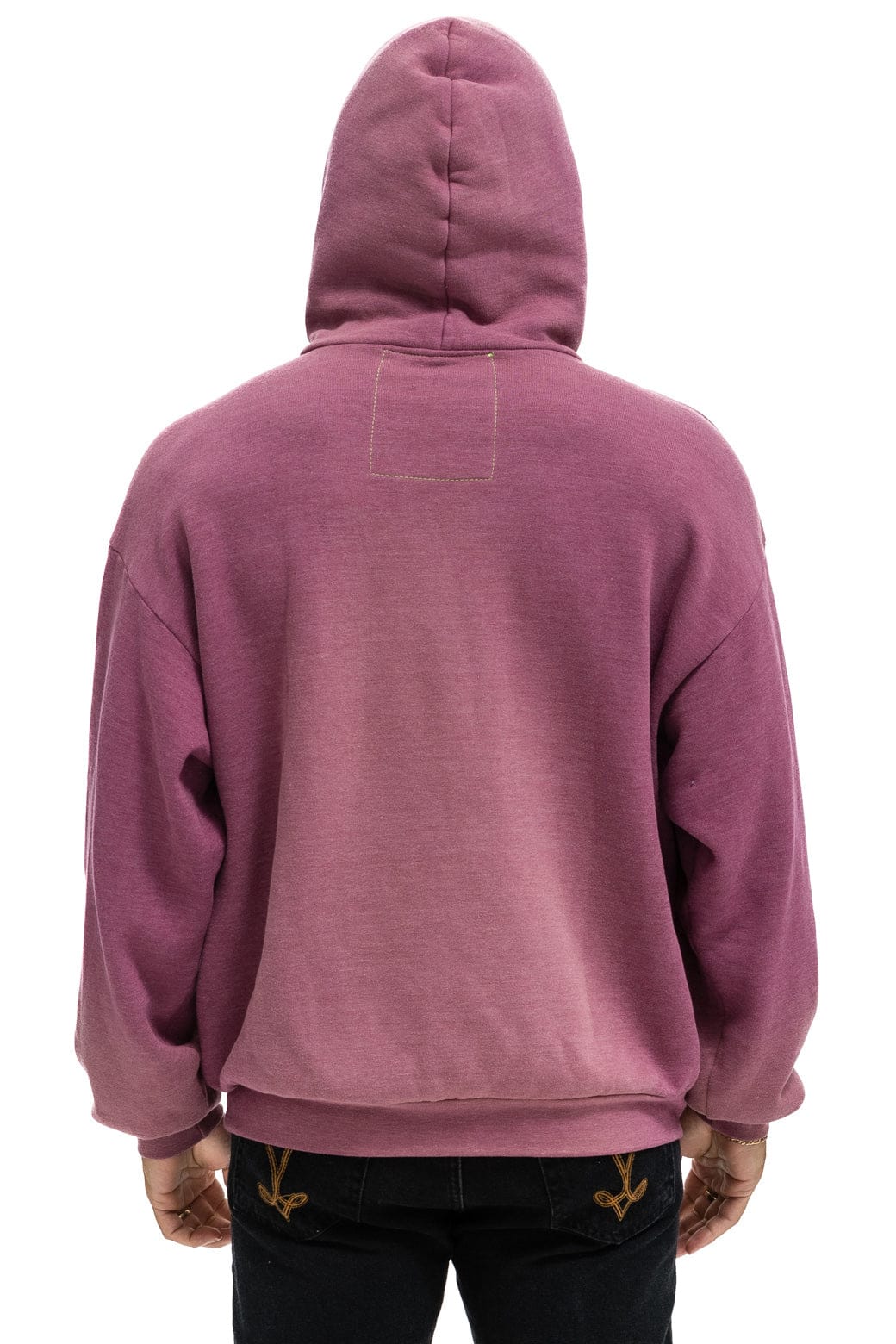 VINTAGE LOGO RELAXED PULLOVER HOODIE - FADED BERRY - Image 10