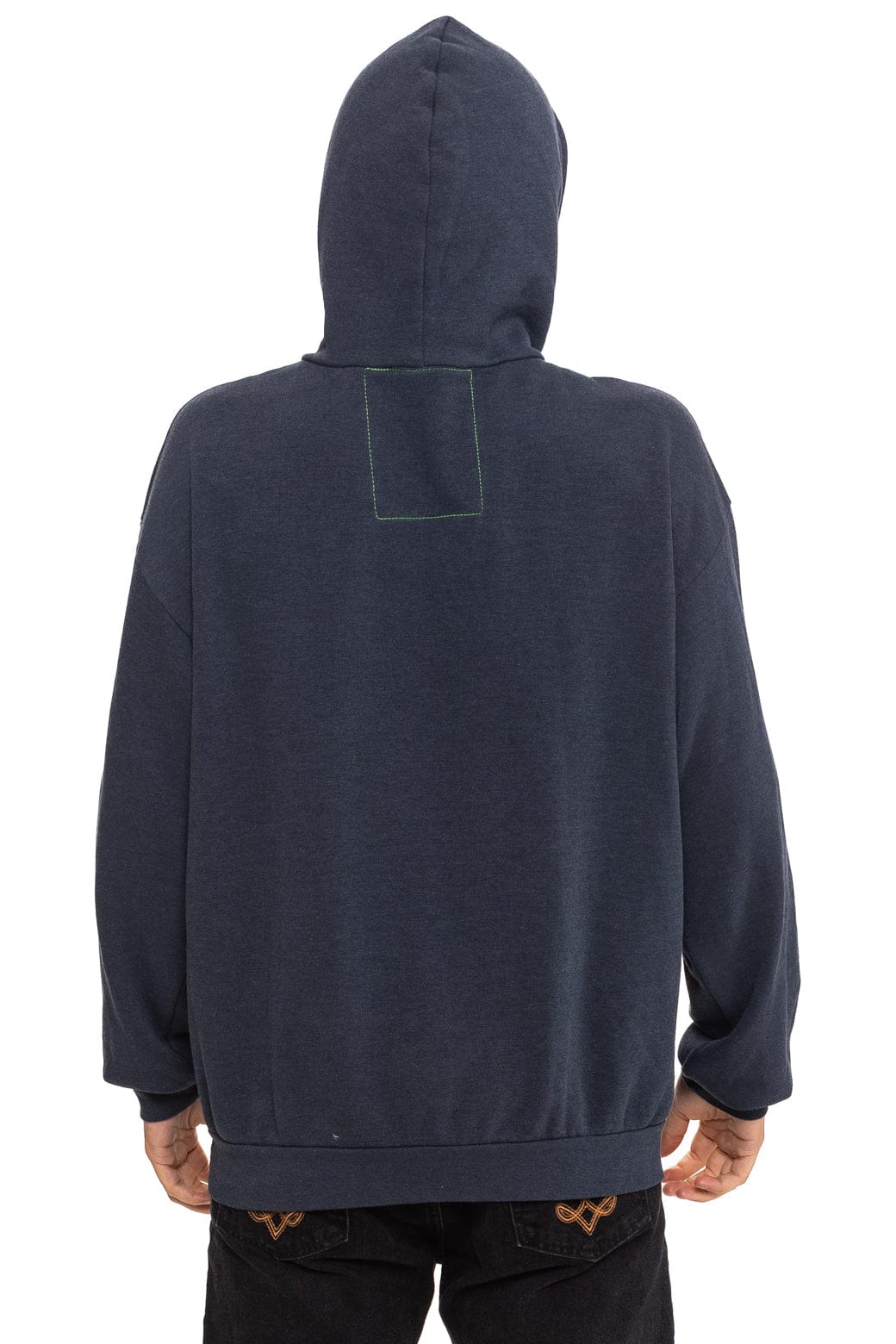 MOUNTAIN STITCH CHEVRON PULLOVER HOODIE RELAXED - CHARCOAL - Image 11