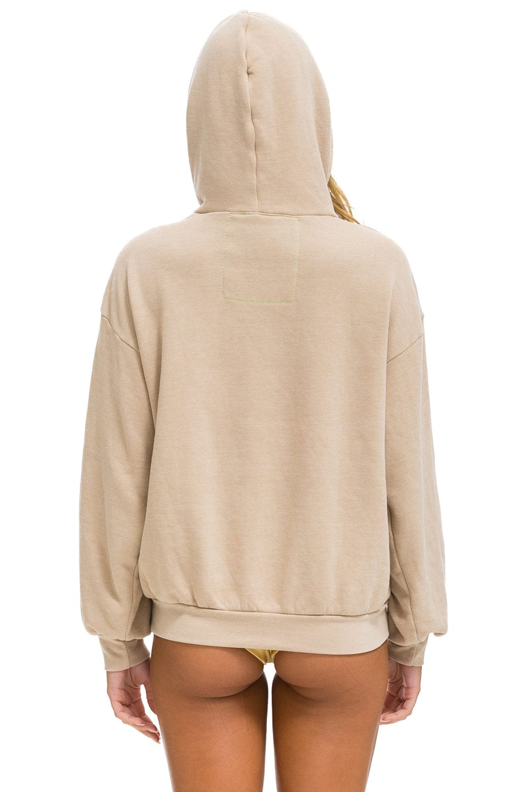 WAVE STRIPE 4 PULLOVER HOODIE RELAXED - SAND // SAND - Image 7