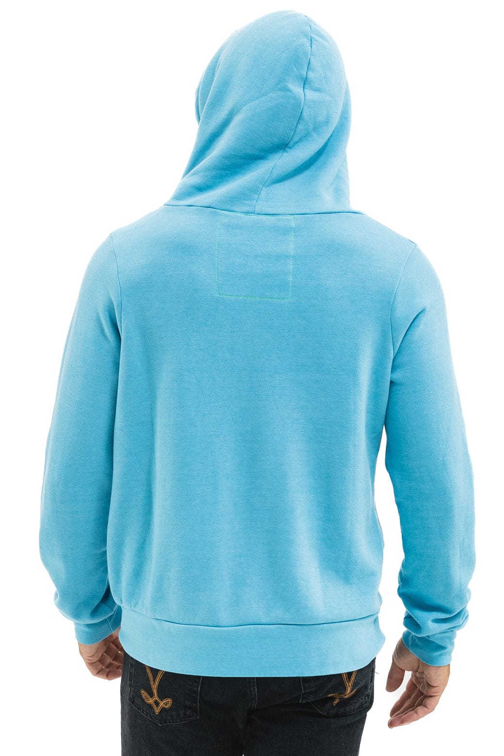 5 STRIPE HOODIE - AQUA // AQUA - Image 7