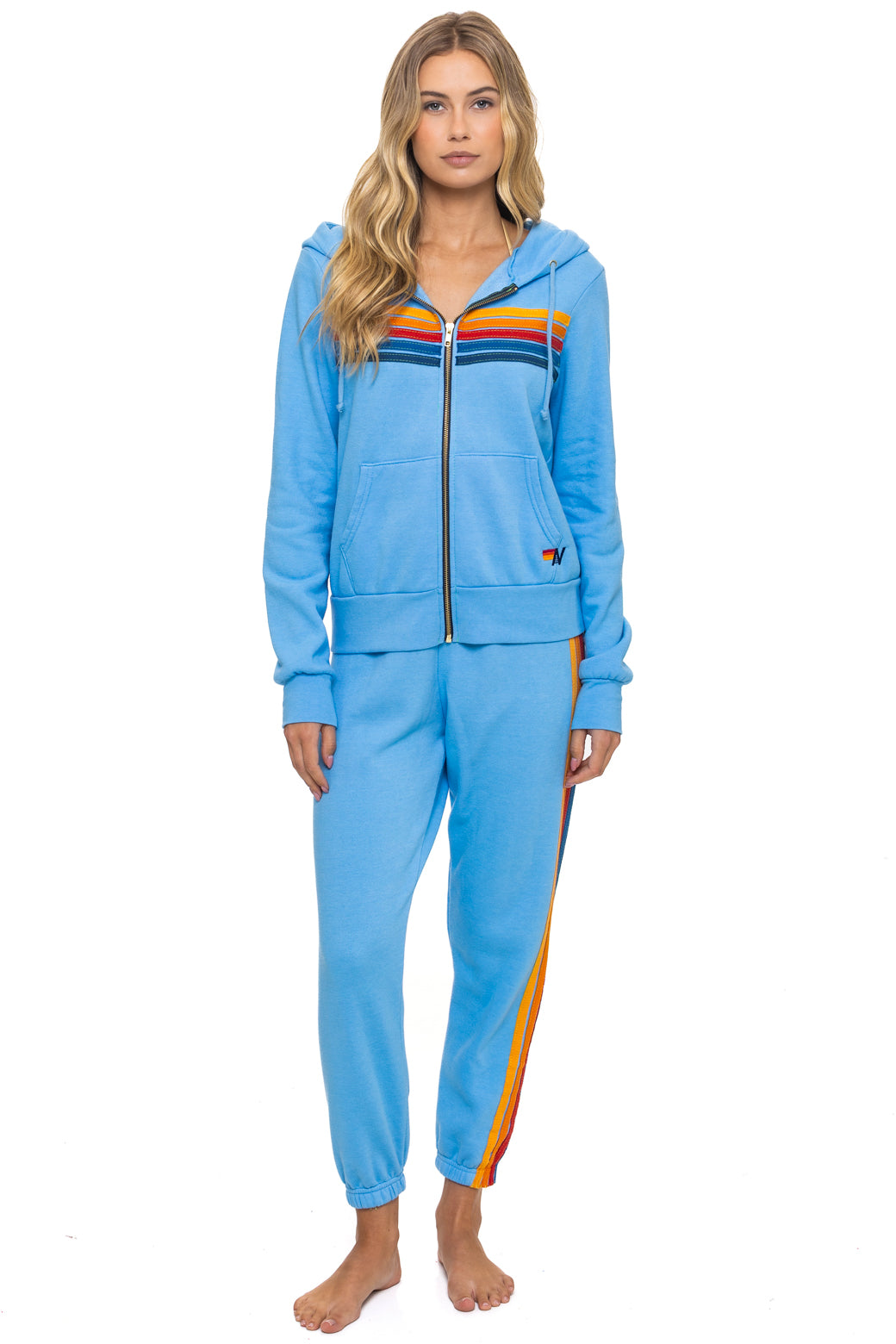 5 STRIPE HOODIE - SKY - Image 10