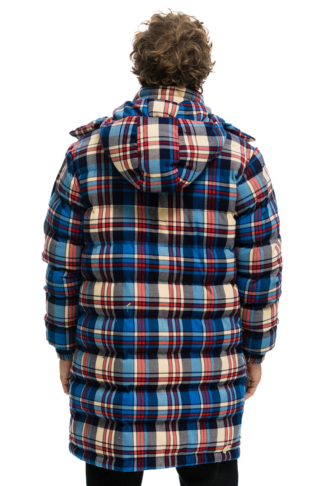PLAID UNISEX LONG TREKKER JACKET - PATRIOT PLAID - Image 6