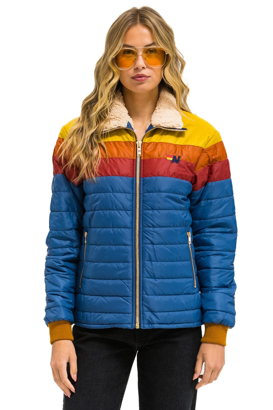 UNISEX TRAVELER LIGHTWEIGHT JACKET - SEA // RED - Image 9