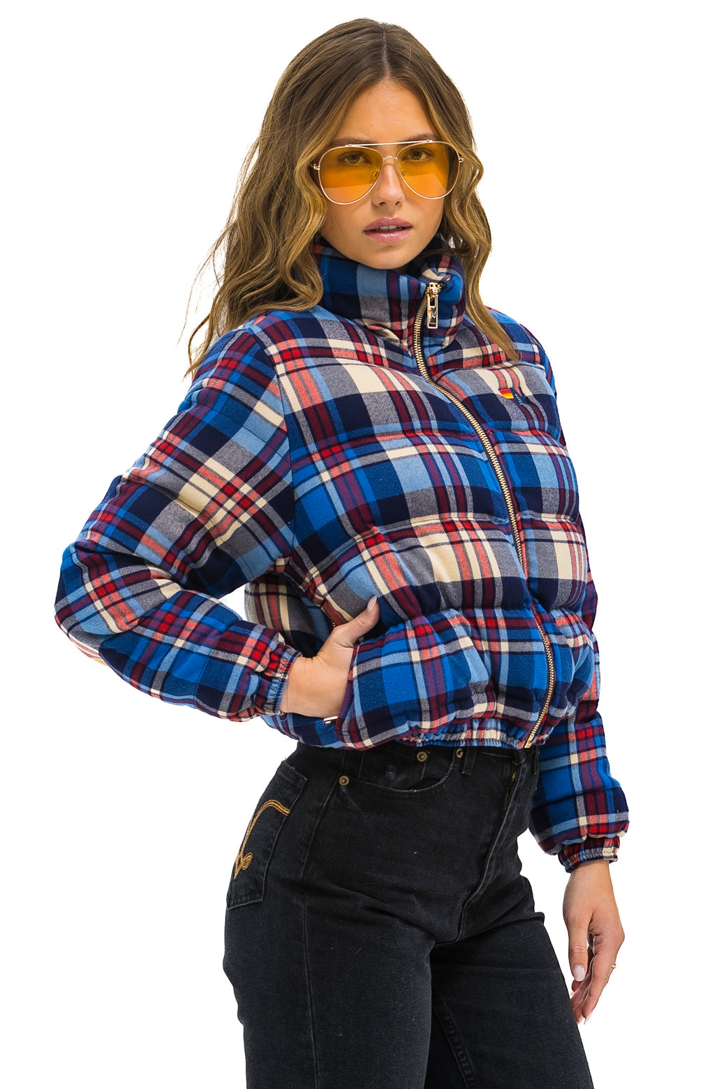 APRES PLAID PUFFER JACKET - PATRIOT PLAID - Image 2