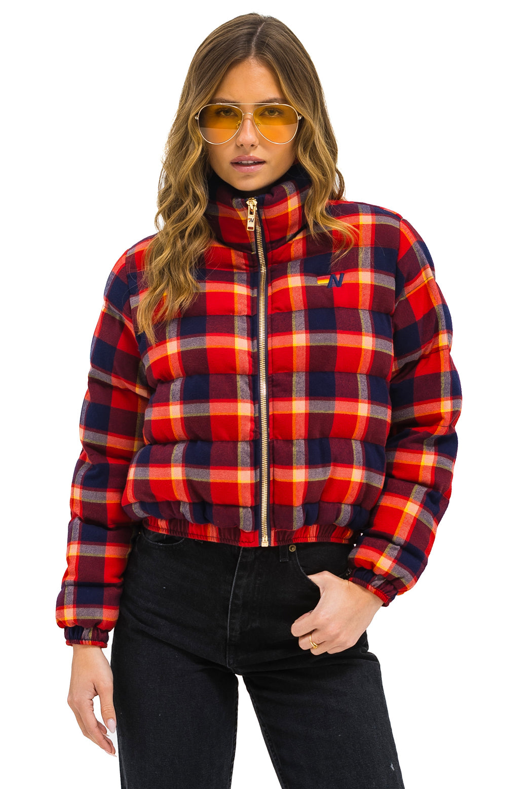 APRES PLAID PUFFER JACKET - RUGBY PLAID - Image 5
