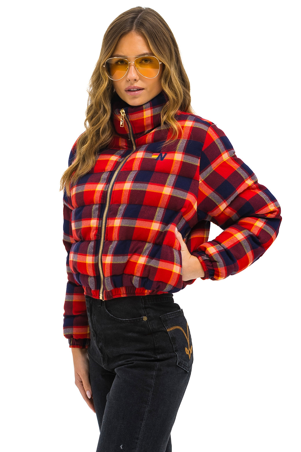 APRES PLAID PUFFER JACKET - RUGBY PLAID - Image 2