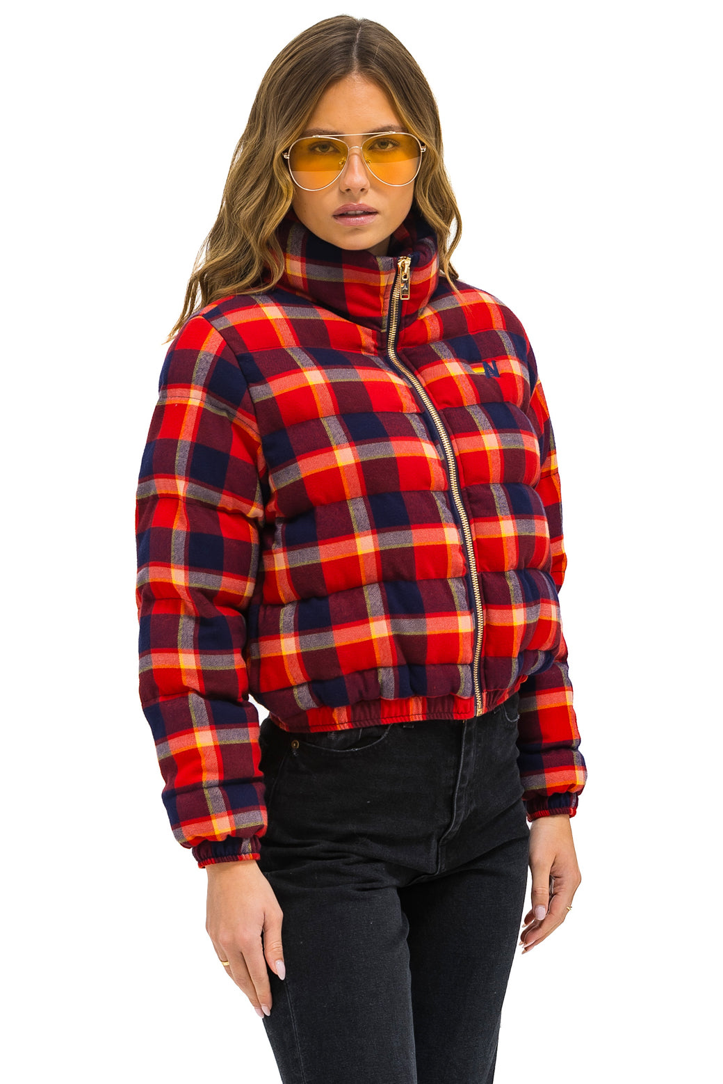 APRES PLAID PUFFER JACKET - RUGBY PLAID - Image 4