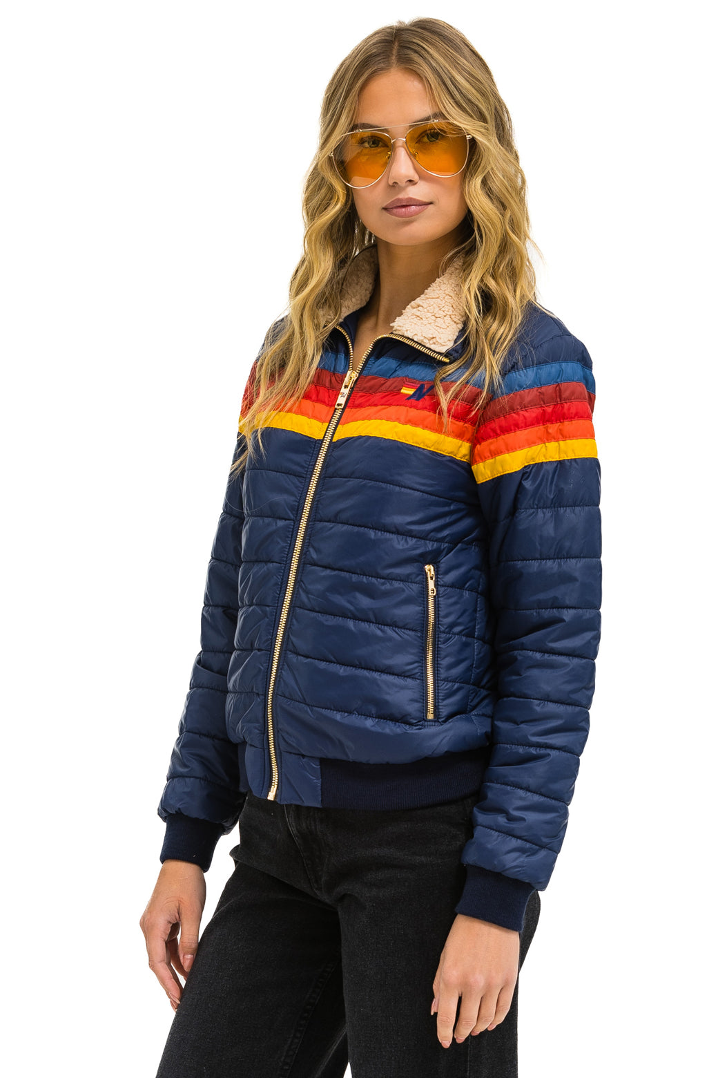 5 STRIPE JACKET - NAVY - Image 2