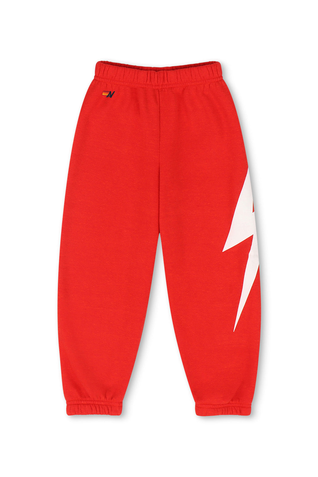 KIDS BOLT PRINT SWEATPANTS - RED // WHITE - Image 2