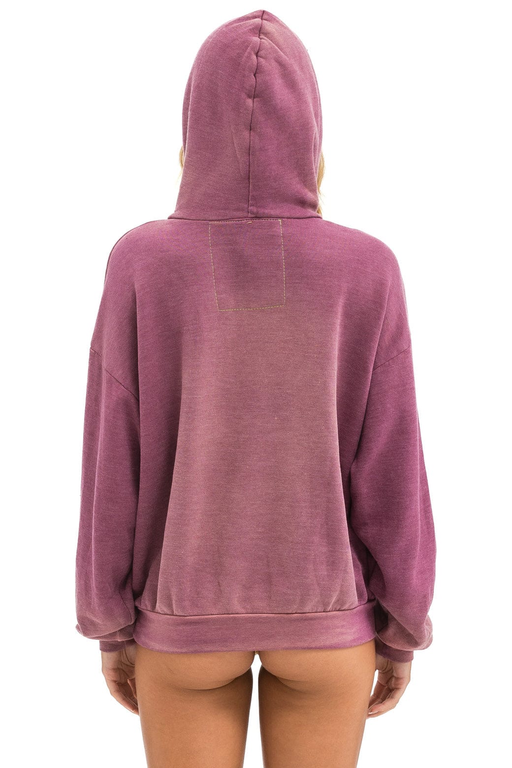 VINTAGE LOGO RELAXED PULLOVER HOODIE - FADED BERRY - Image 9