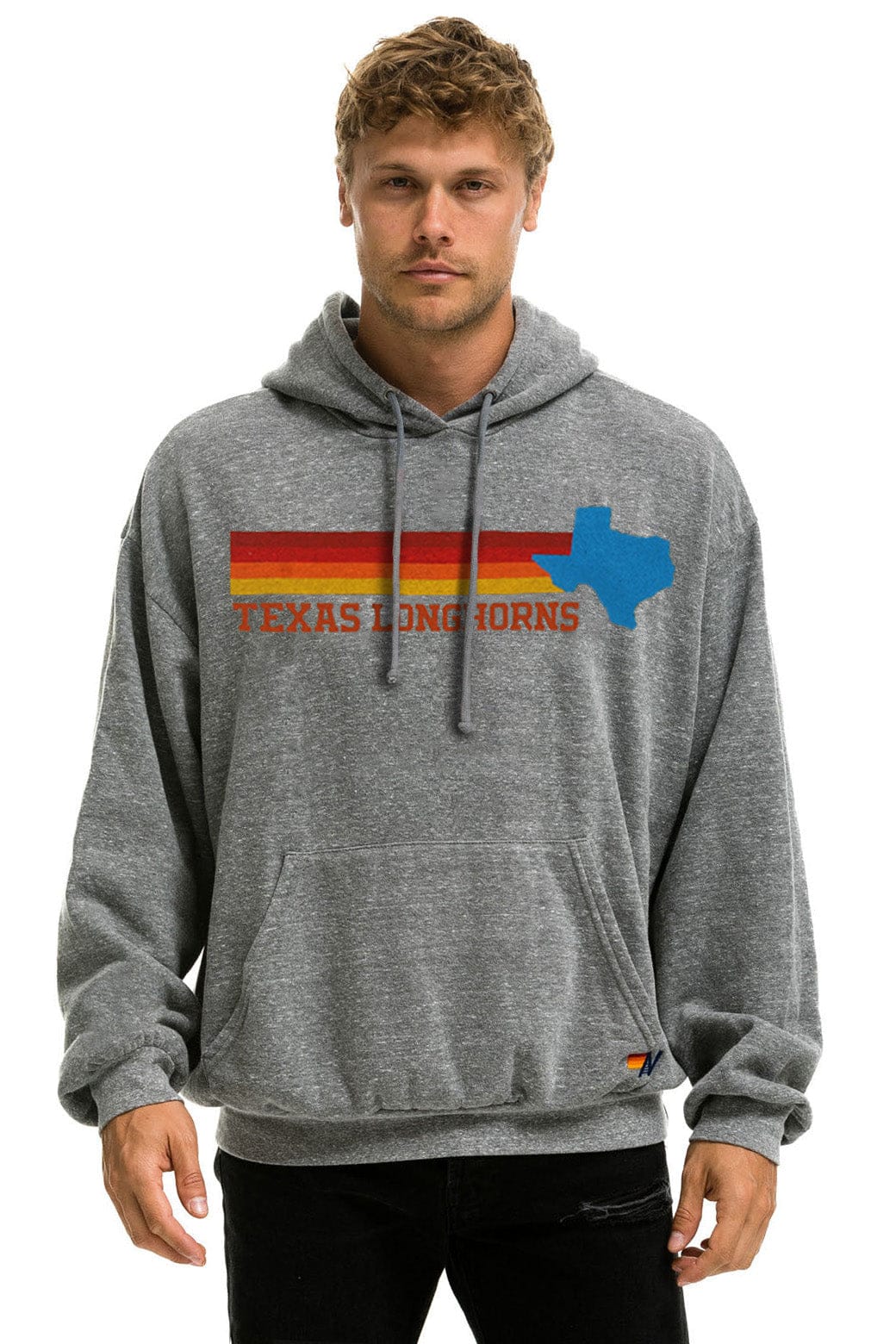 UNIVERSITY OF TEXAS STATE LOGO PULLOVER HOODIE RELAXED - HEATHER - Image 2