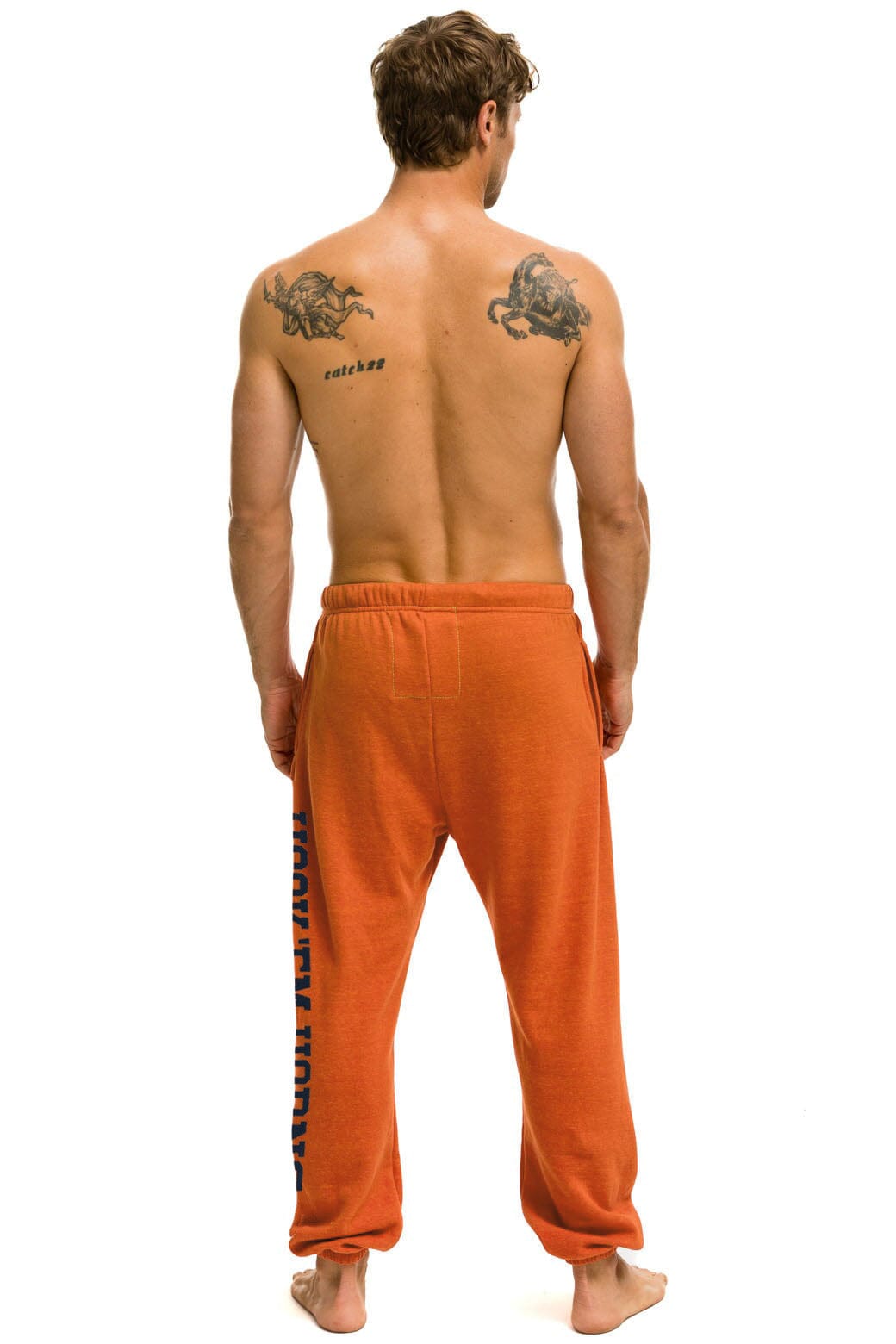 UNIVERSITY OF TEXAS UNISEX CIRCLE PRINT SWEATPANTS - BURNT ORANGE - Image 5