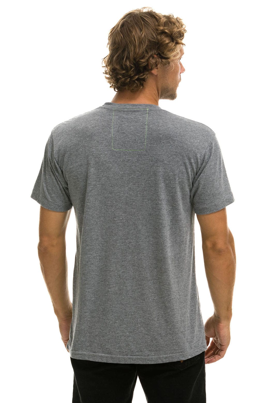 UNIVERSITY OF TEXAS CIRCLE PRINT CREW TEE SHIRT - HEATHER - Image 3