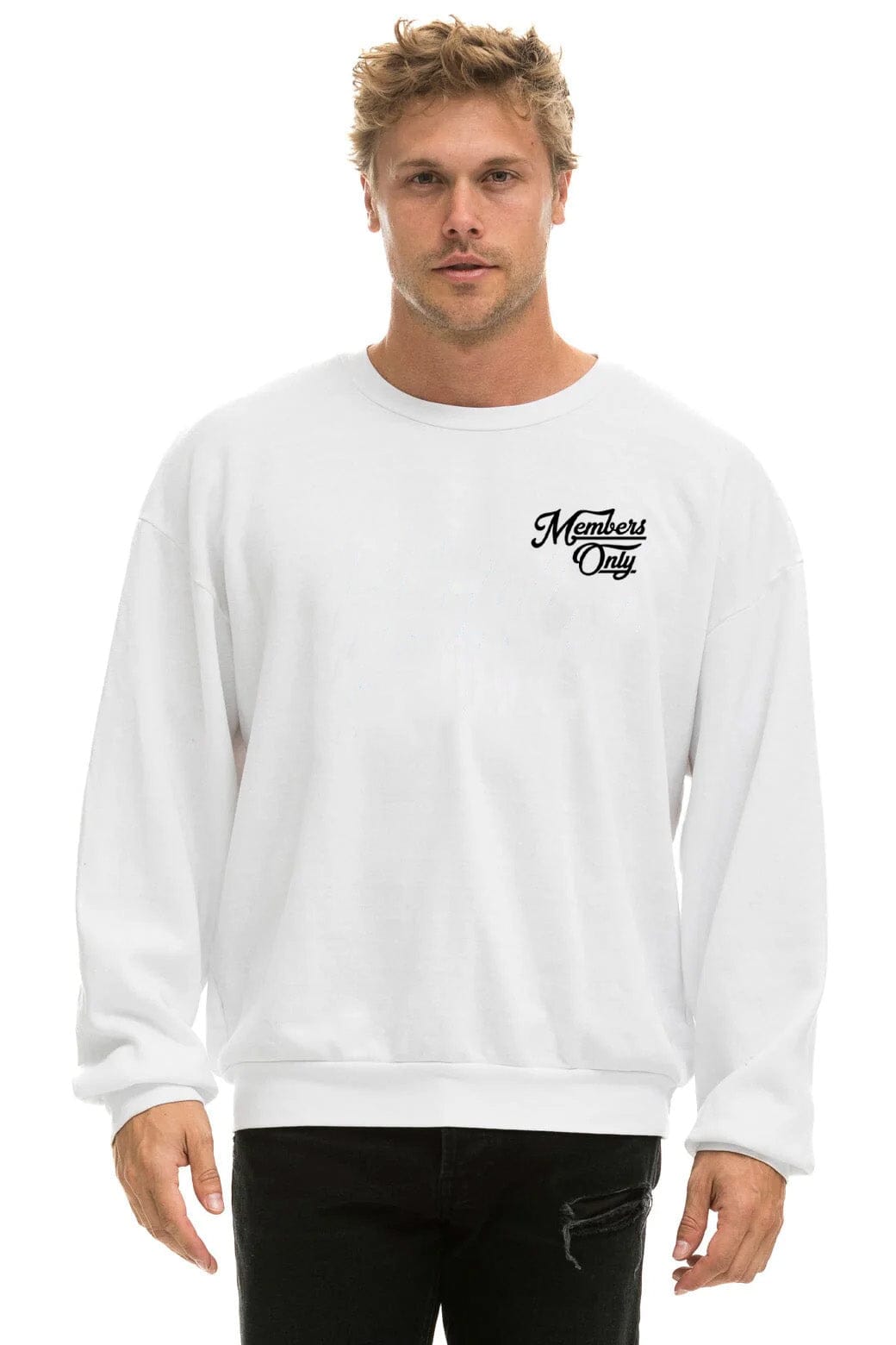 MEMBER EXCLUSIVE RELAXED SWEATSHIRT - WHITE - Image 2