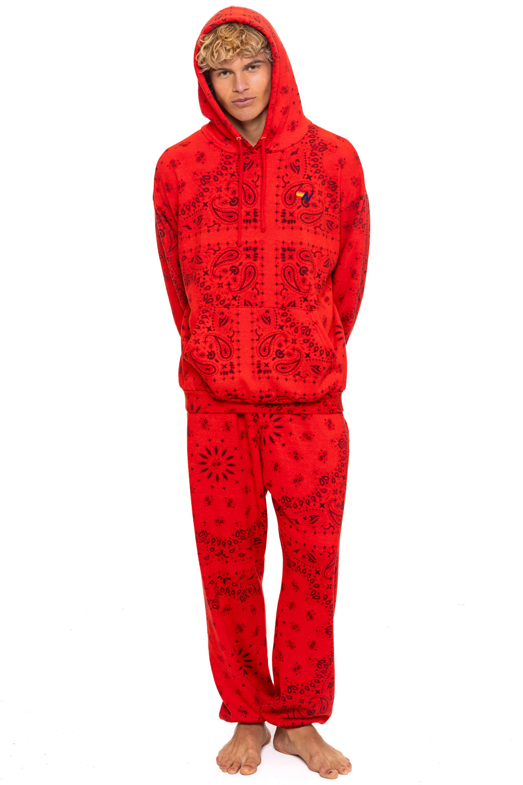 BANDANA SWEATPANTS - RED - Image 2