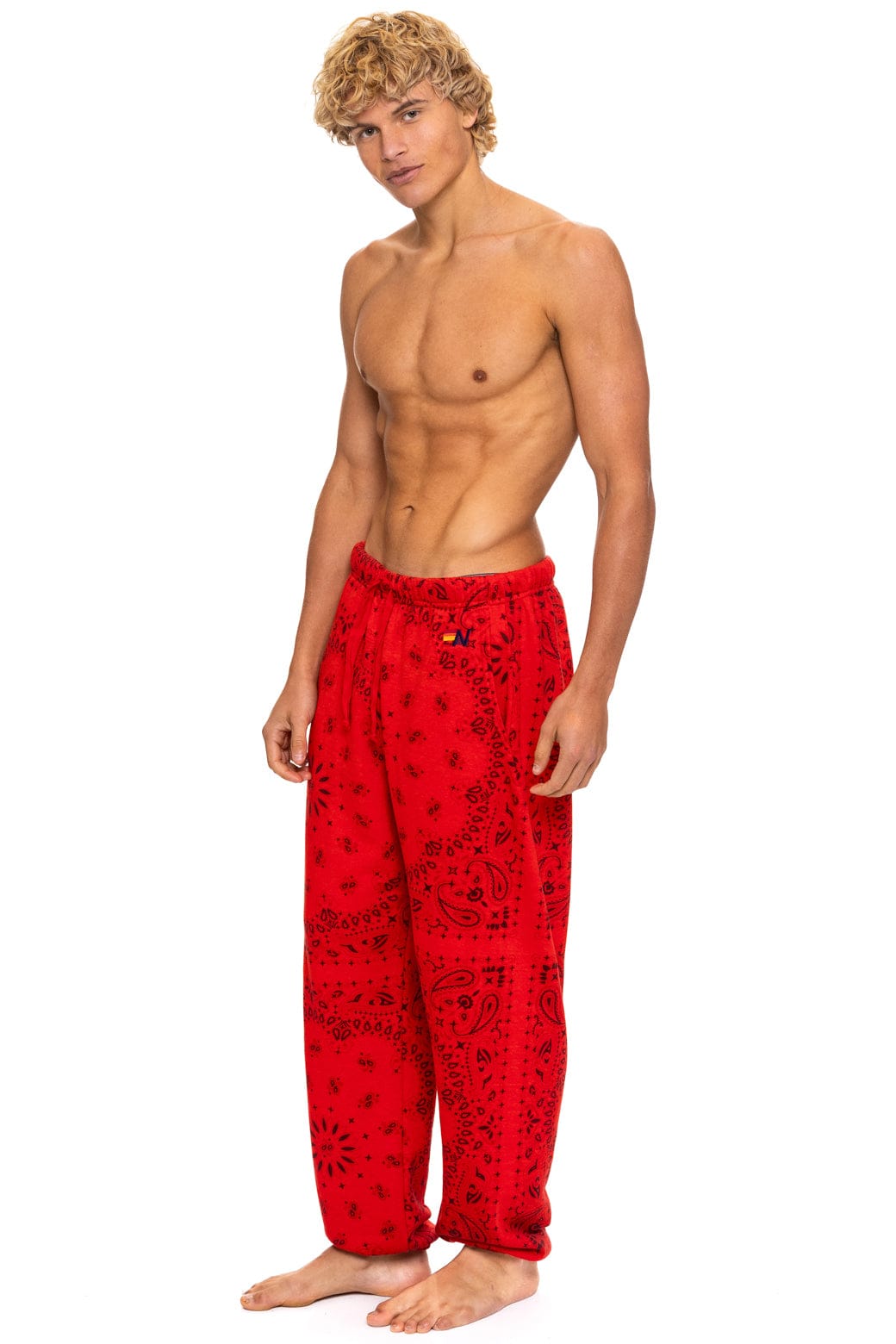 BANDANA SWEATPANTS - RED - Image 3